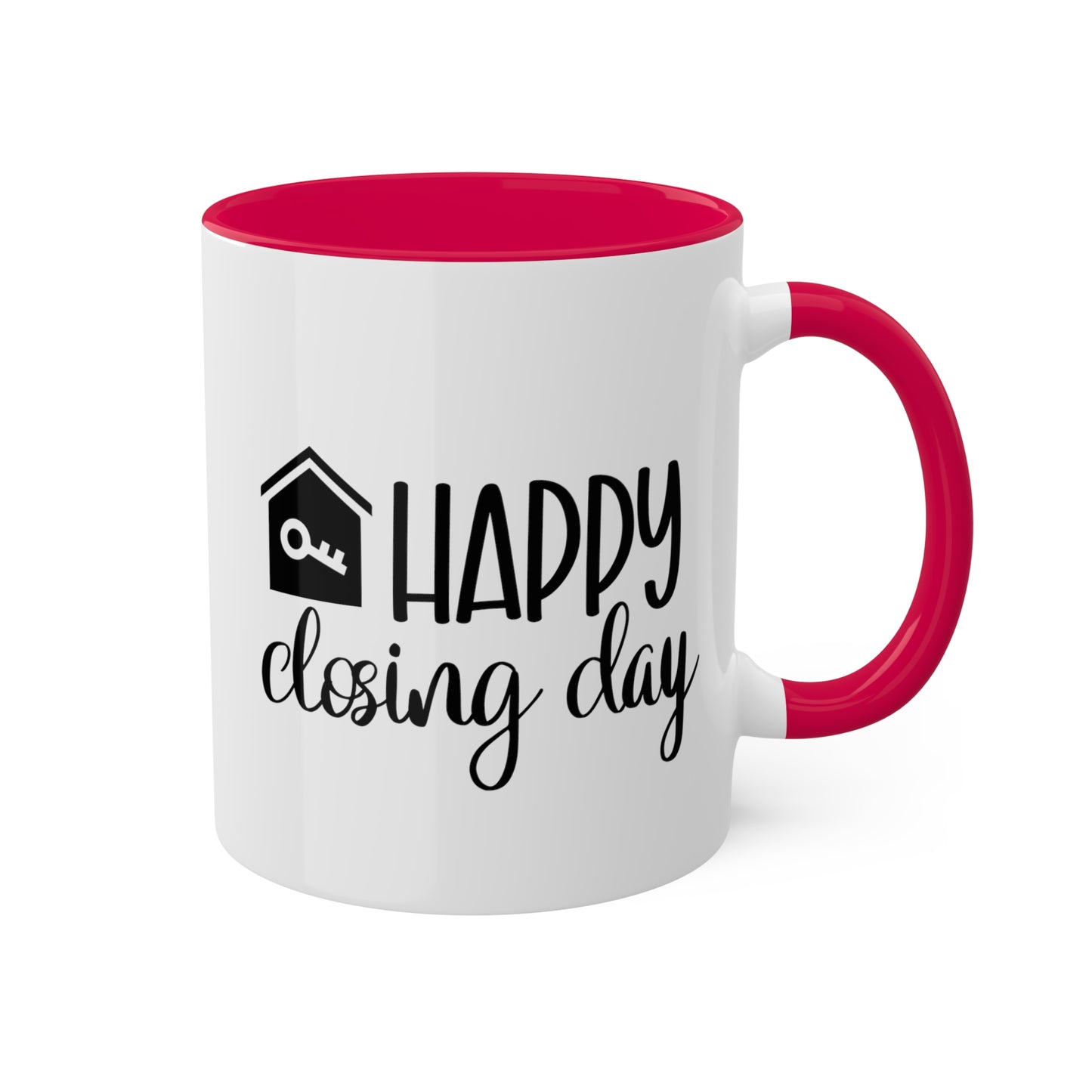 Happy Closing Day Colorful Mugs, 11oz