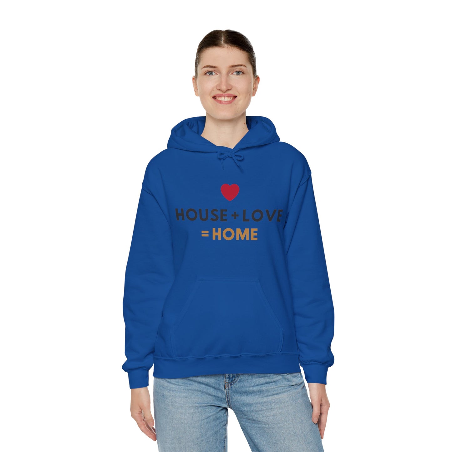 House + Love = Home Unisex Heavy Blend™ Hooded Sweatshirt