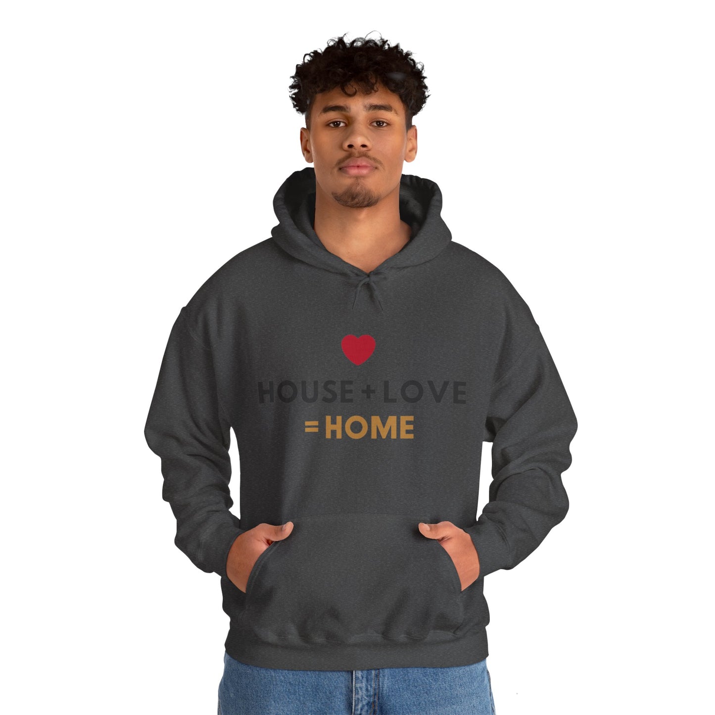 House + Love = Home Unisex Heavy Blend™ Hooded Sweatshirt