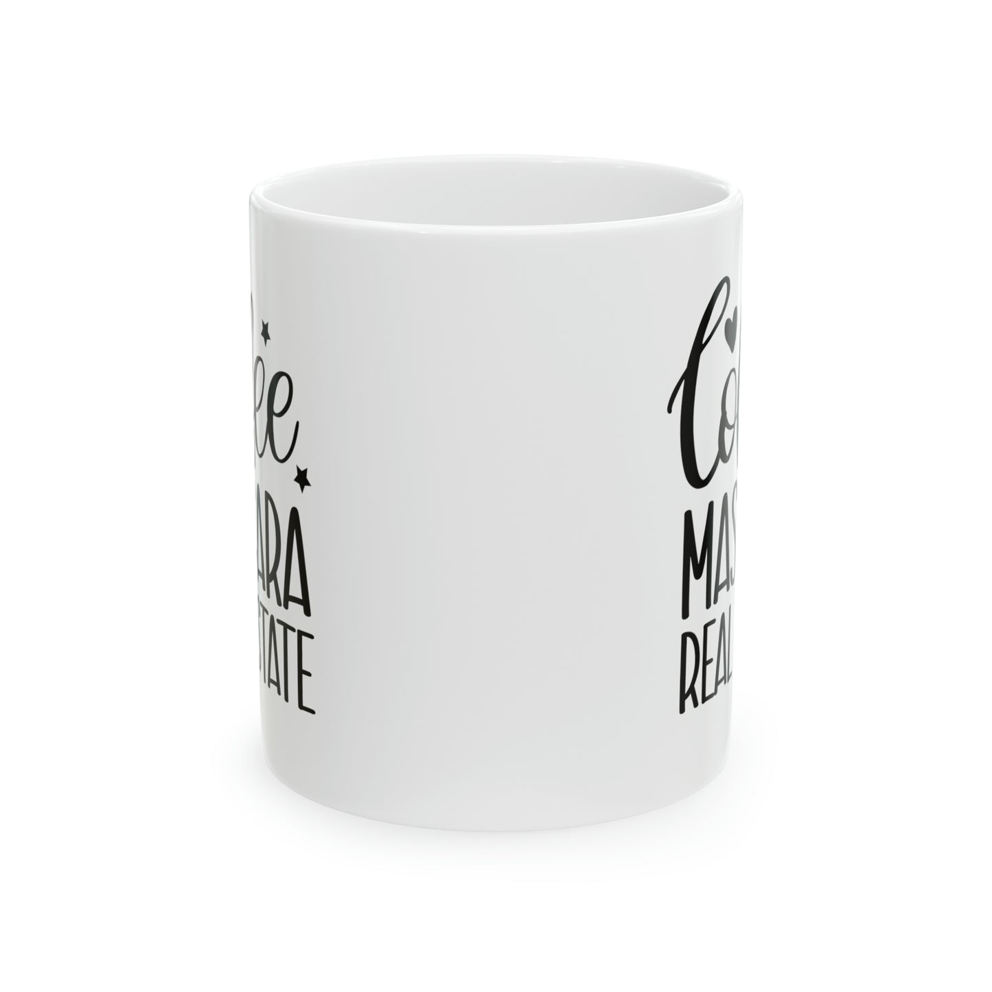 Coffee Mascara Real Estate Ceramic Mug, 11oz