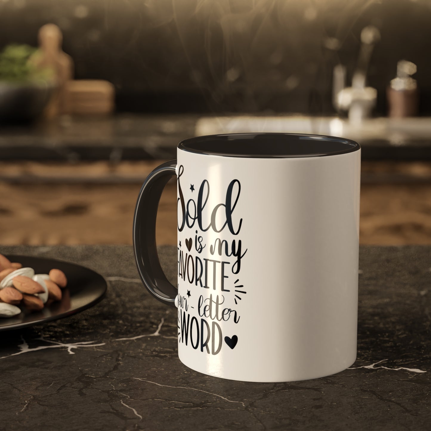 Sold is My Favorite Four-Letter Word Colorful Mugs, 11oz