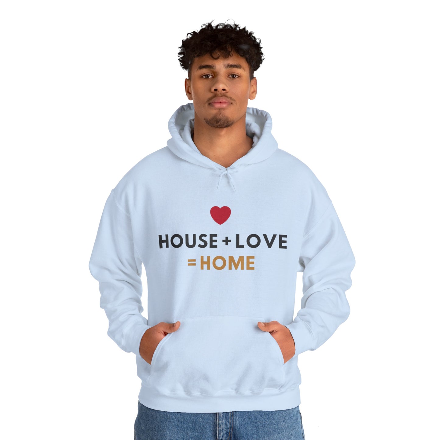 House + Love = Home Unisex Heavy Blend™ Hooded Sweatshirt