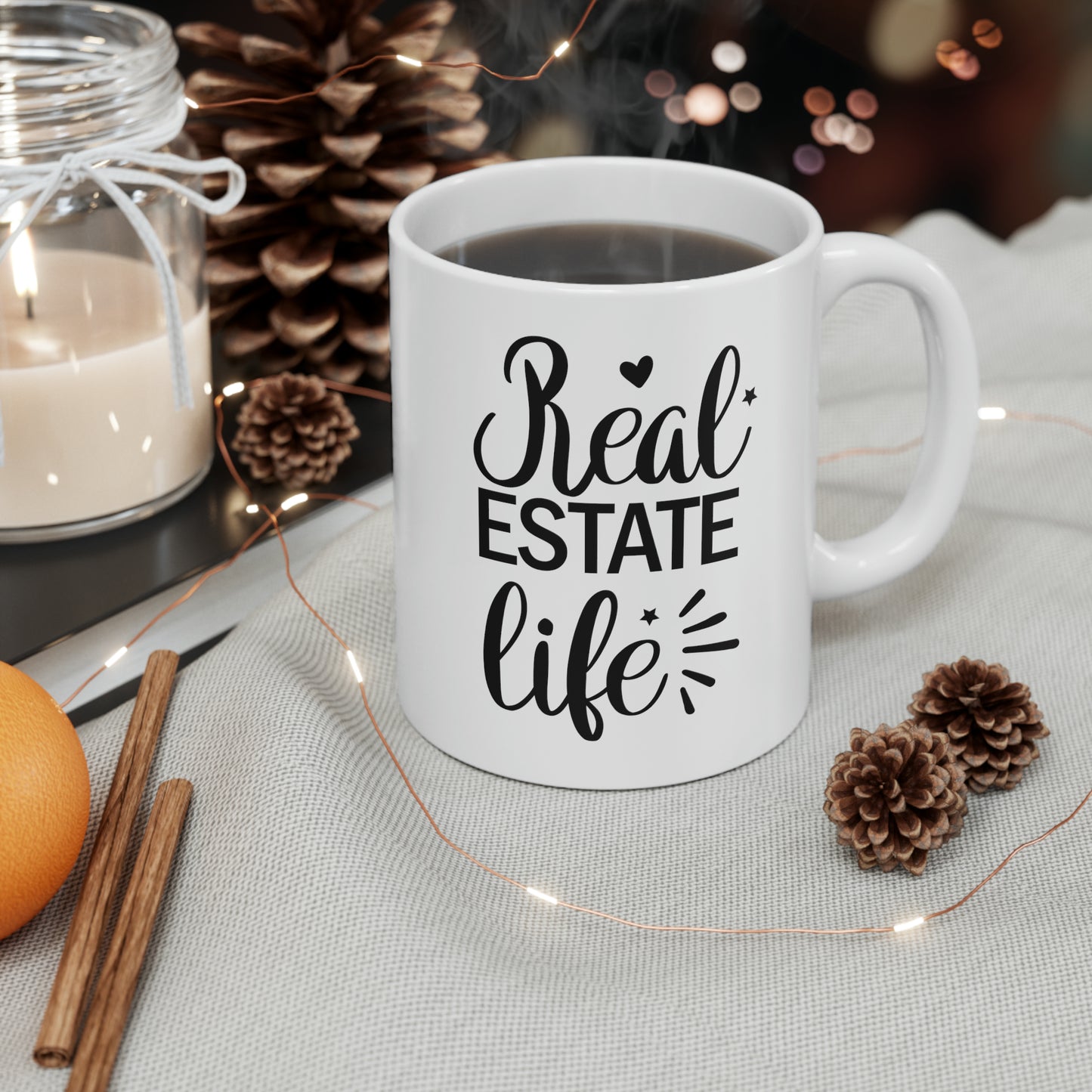 Real Estate Life Ceramic Mug, 11oz