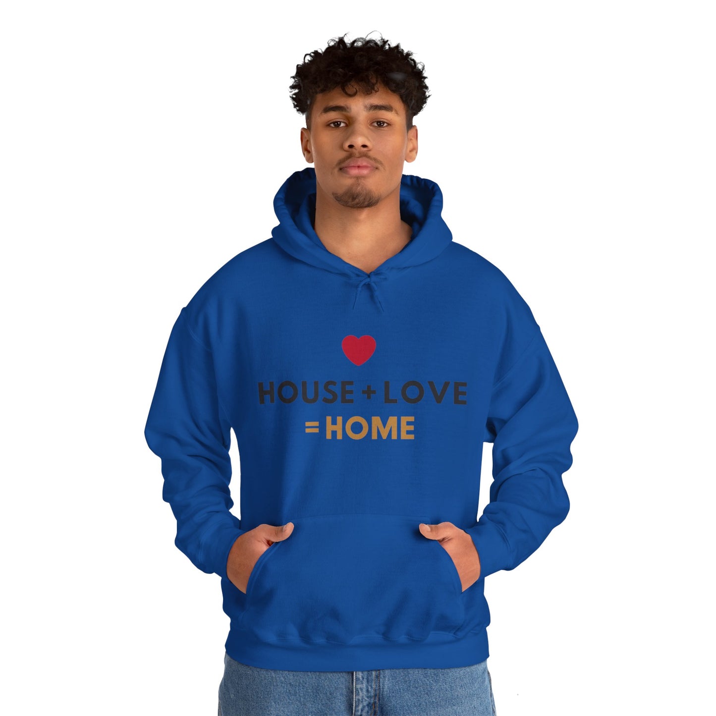 House + Love = Home Unisex Heavy Blend™ Hooded Sweatshirt