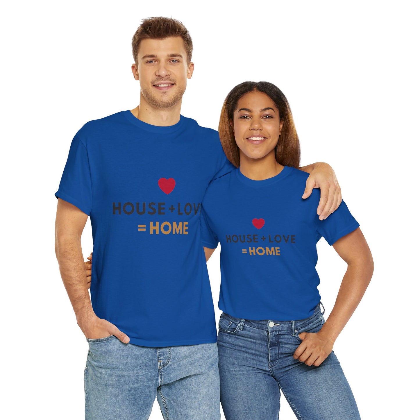 House + Love = Home Unisex Heavy Cotton Tee