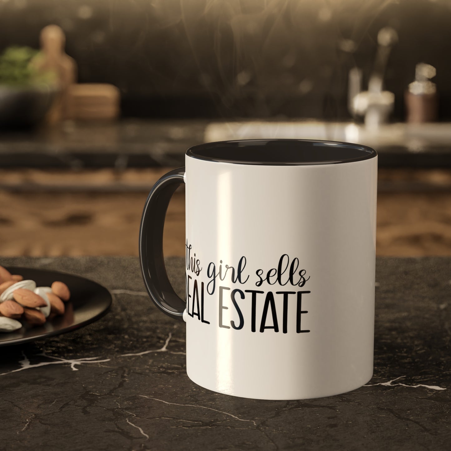 This Girl Sells Real Estate Colorful Mugs, 11oz