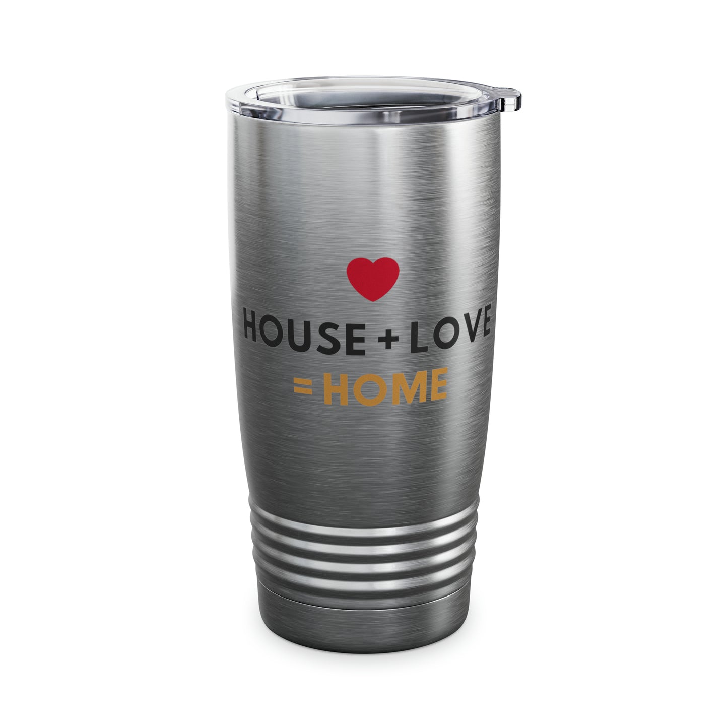 House + Love = Home Ringneck Tumbler, 20oz