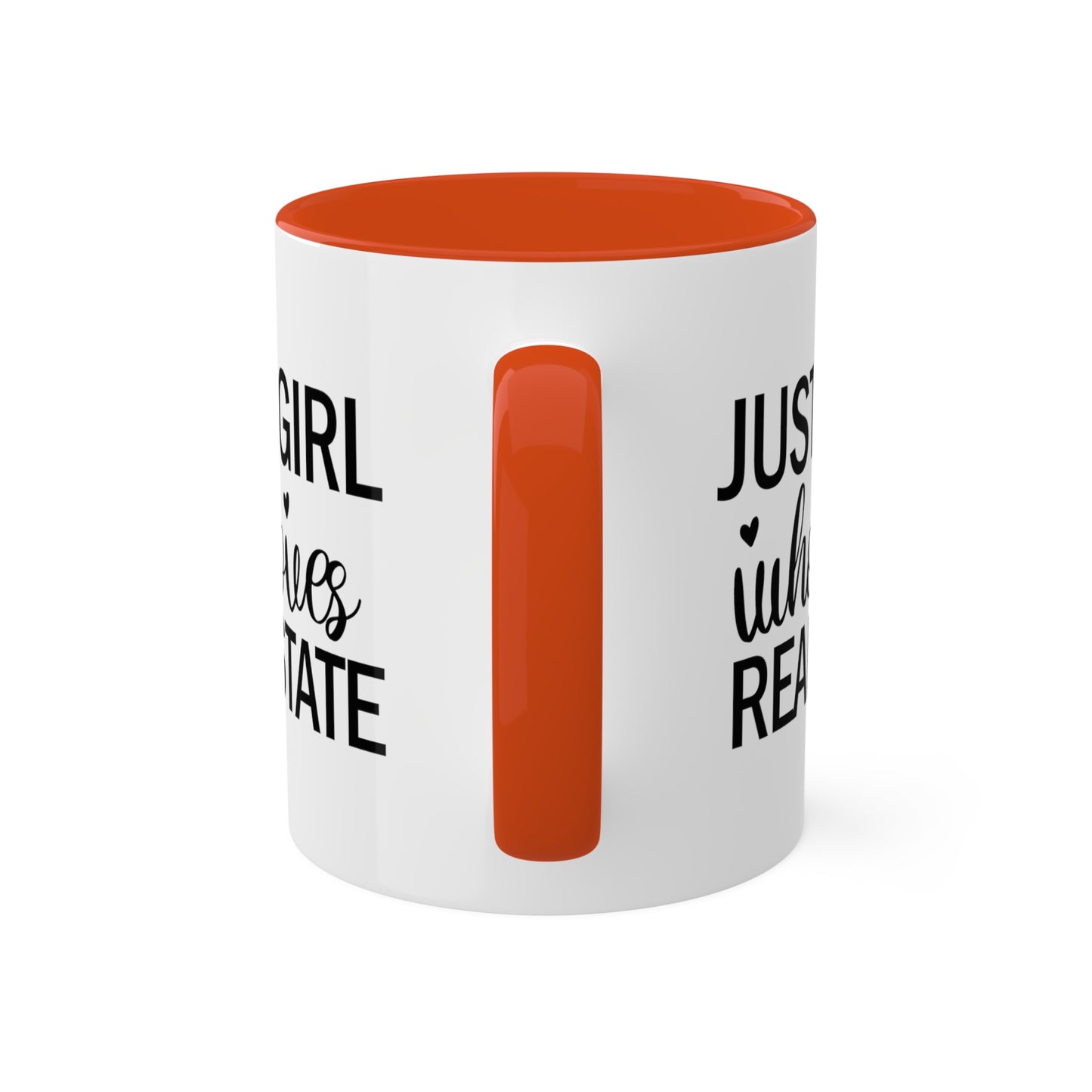 Just a Girl Who Loves Real Estate Colorful Mugs, 11oz