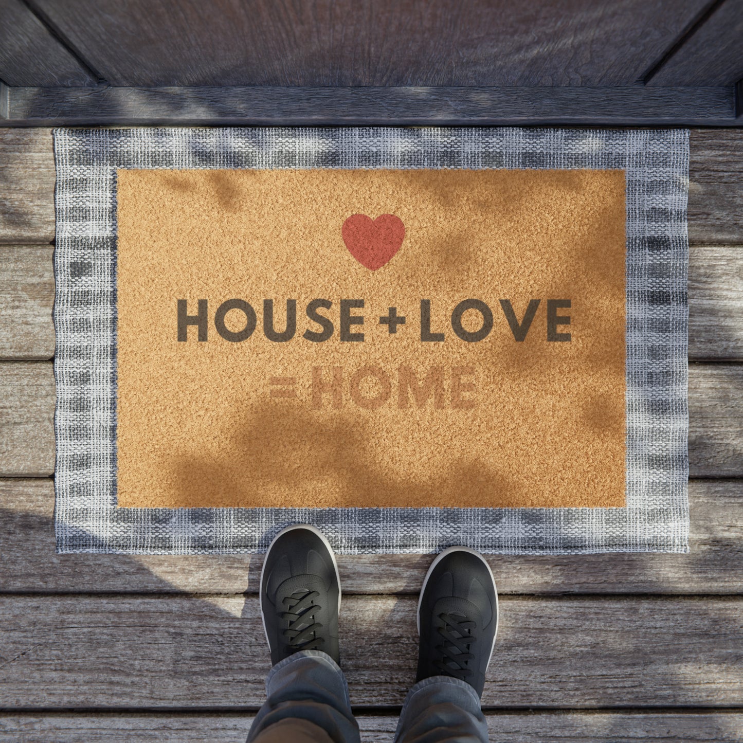 House + Love = Home Doormat