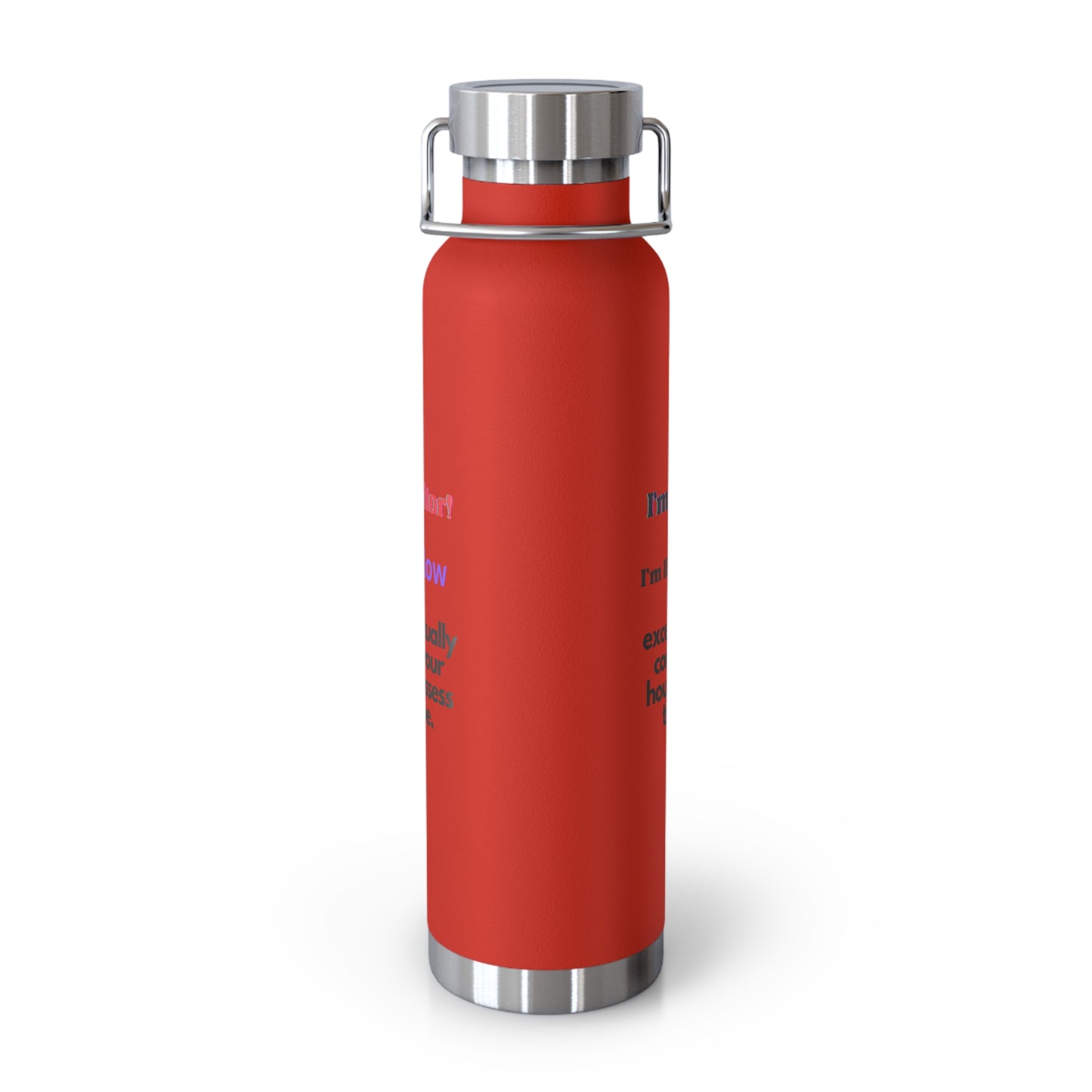 I'm  a Realtor Like Zillow Copper Vacuum Insulated Bottle, 22oz