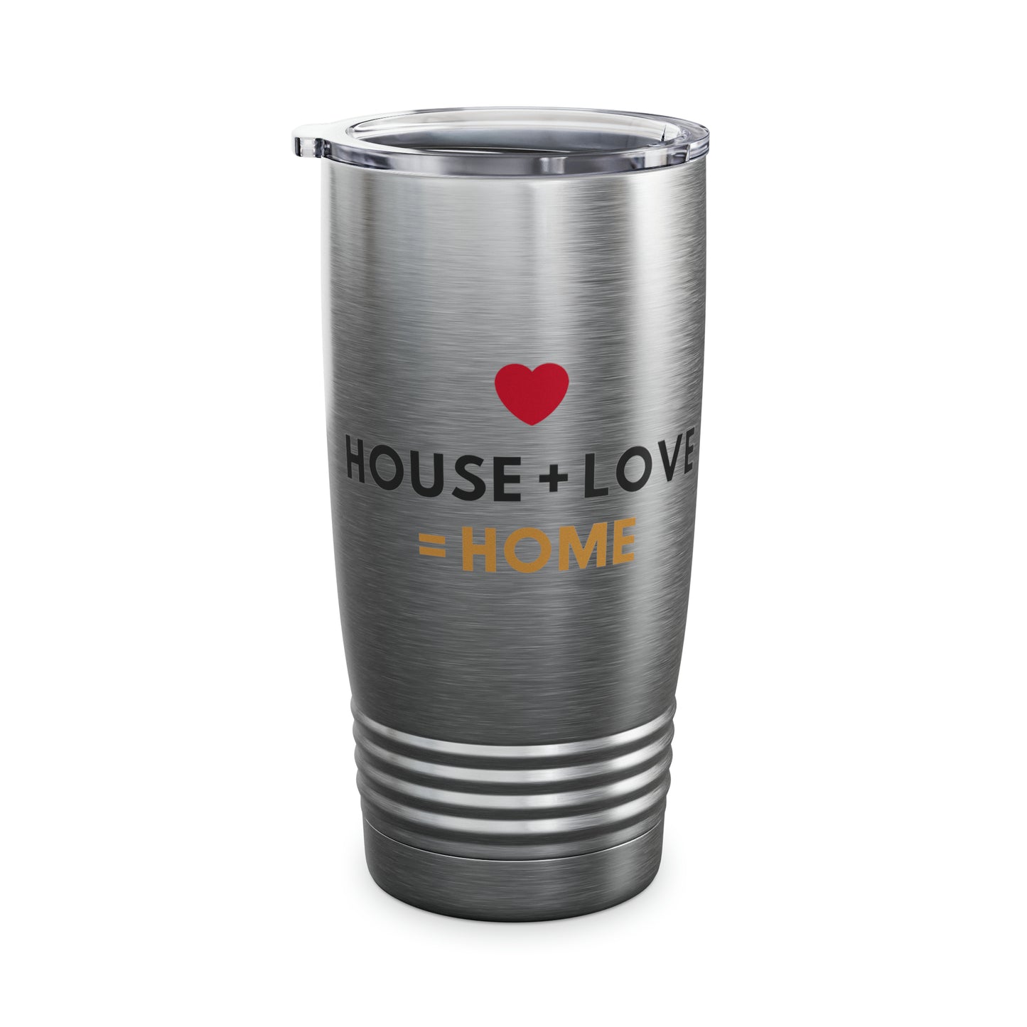 House + Love = Home Ringneck Tumbler, 20oz