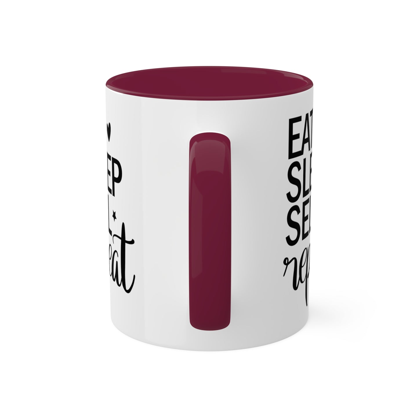 Eat Sleep Sell Repeat Colorful Mugs, 11oz