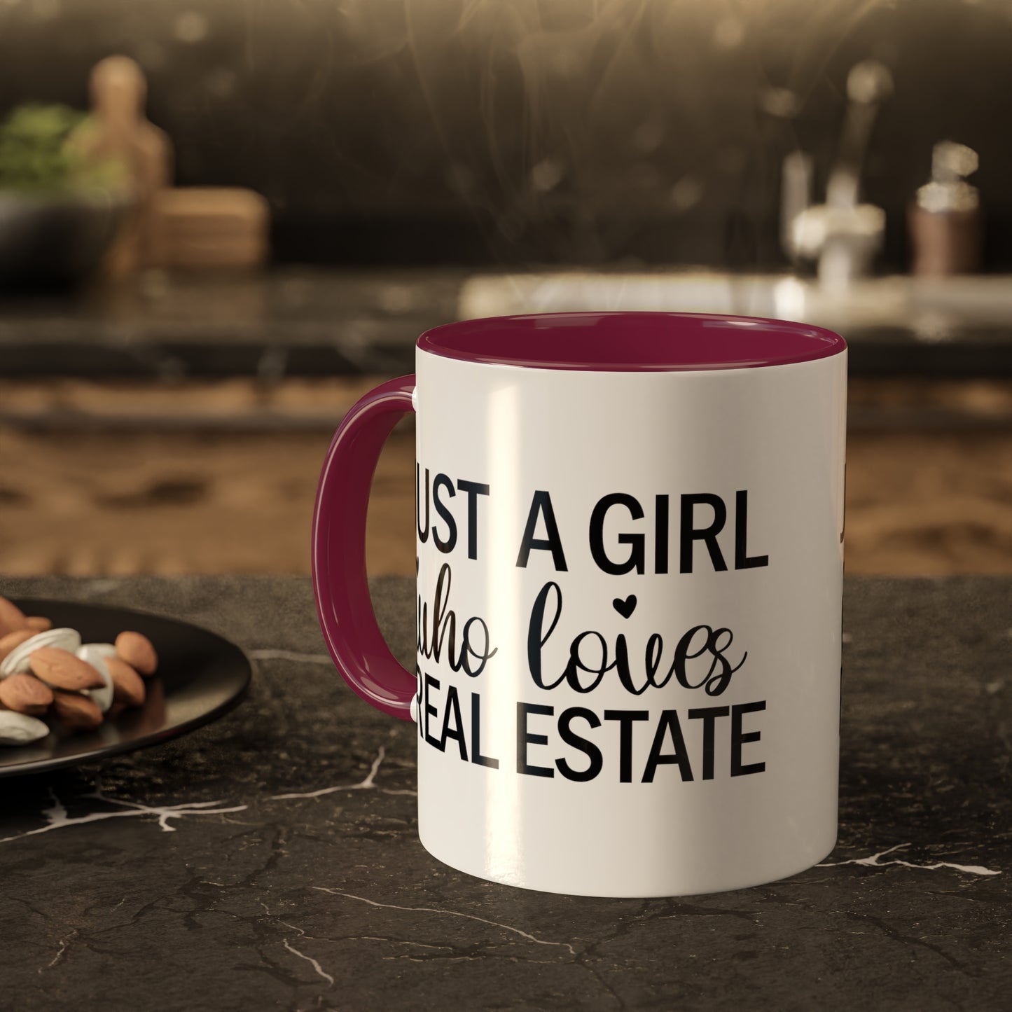 Just a Girl Who Loves Real Estate Colorful Mugs, 11oz