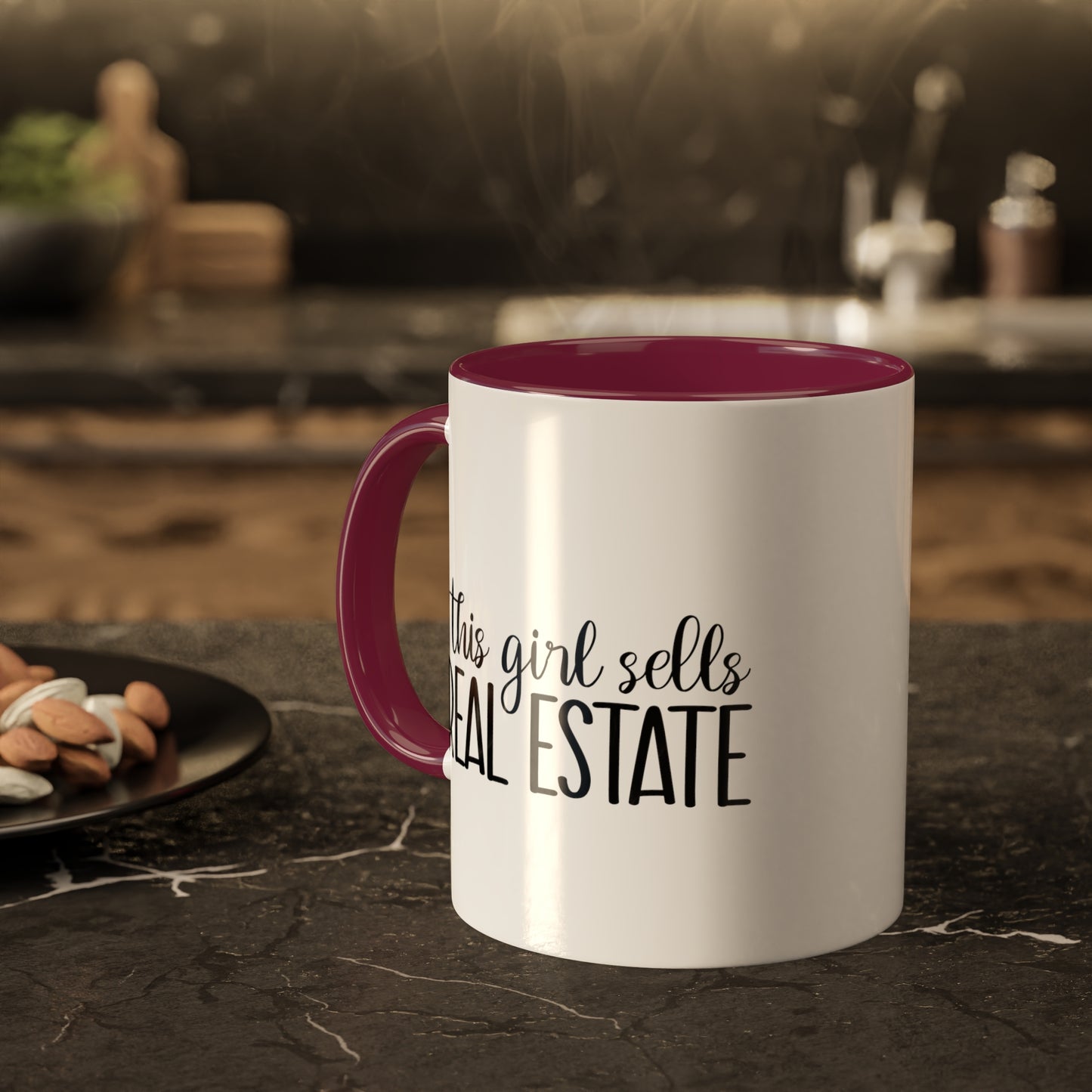 This Girl Sells Real Estate Colorful Mugs, 11oz