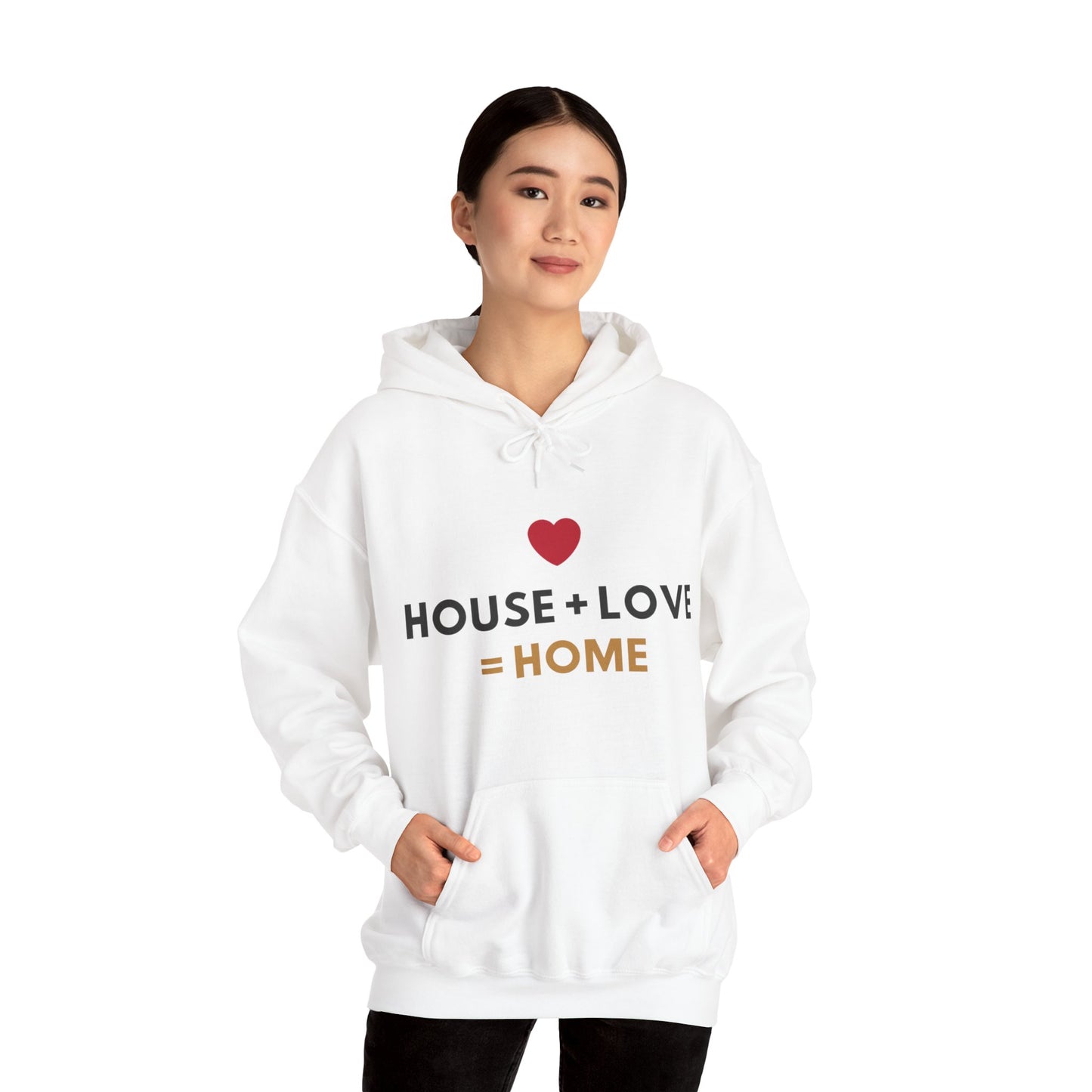 House + Love = Home Unisex Heavy Blend™ Hooded Sweatshirt