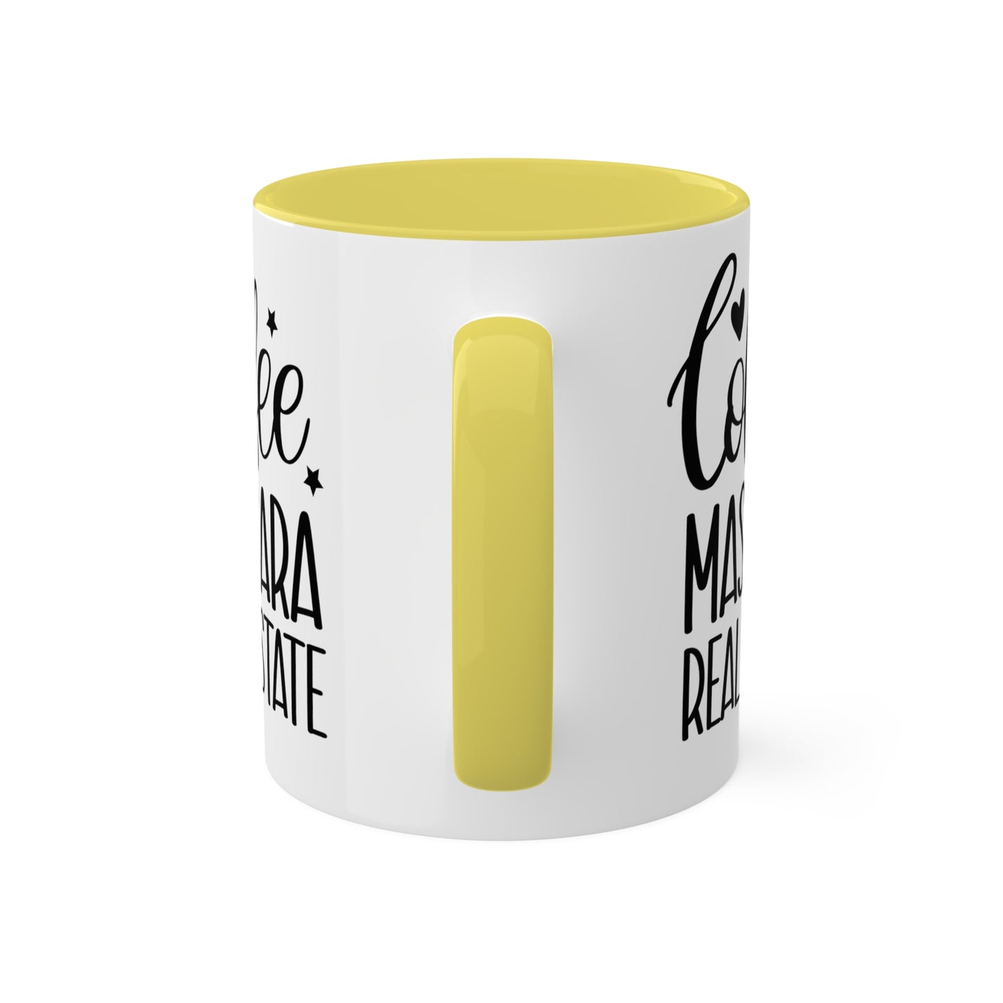 Coffee Mascara Real Estate Colorful Mugs, 11oz