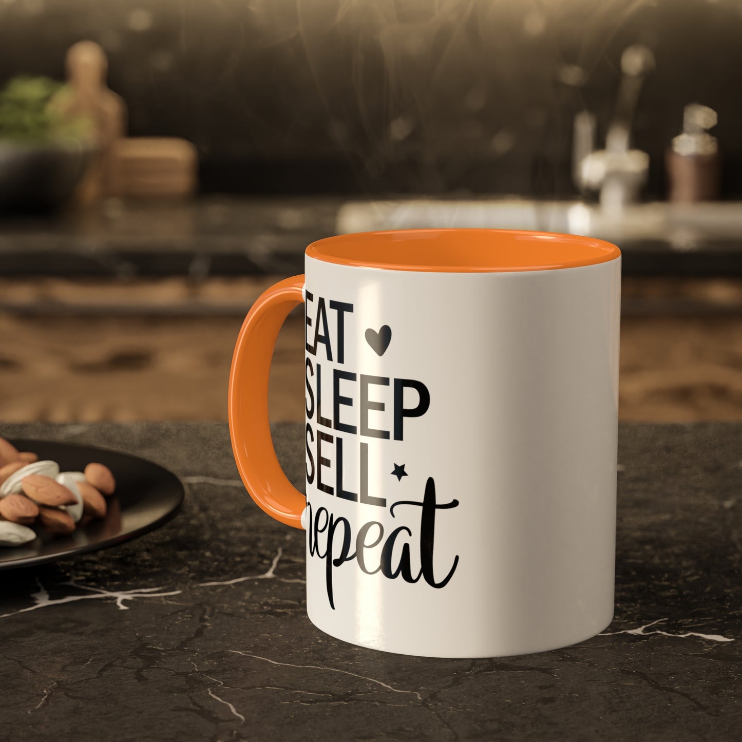 Eat Sleep Sell Repeat Colorful Mugs, 11oz