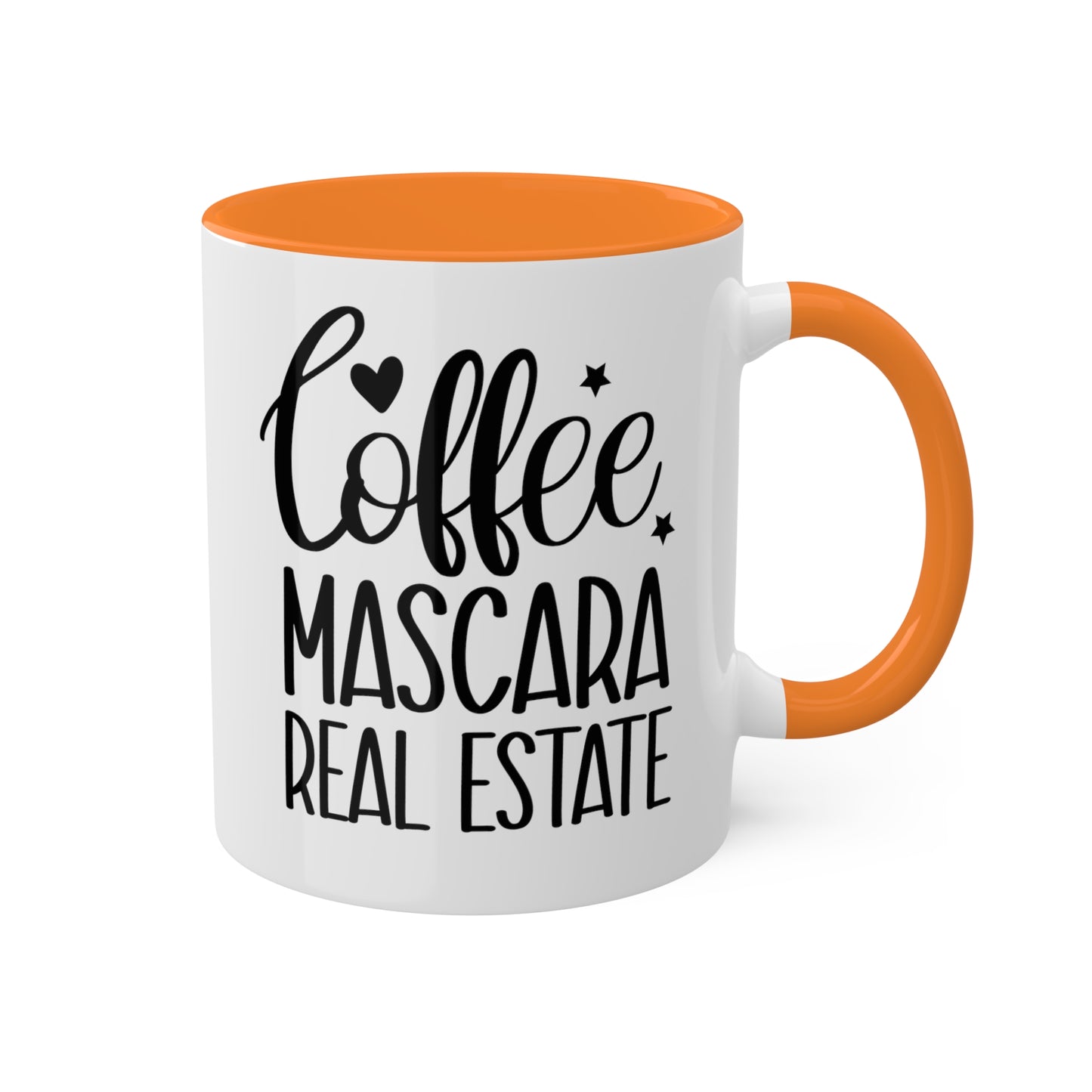 Coffee Mascara Real Estate Colorful Mugs, 11oz