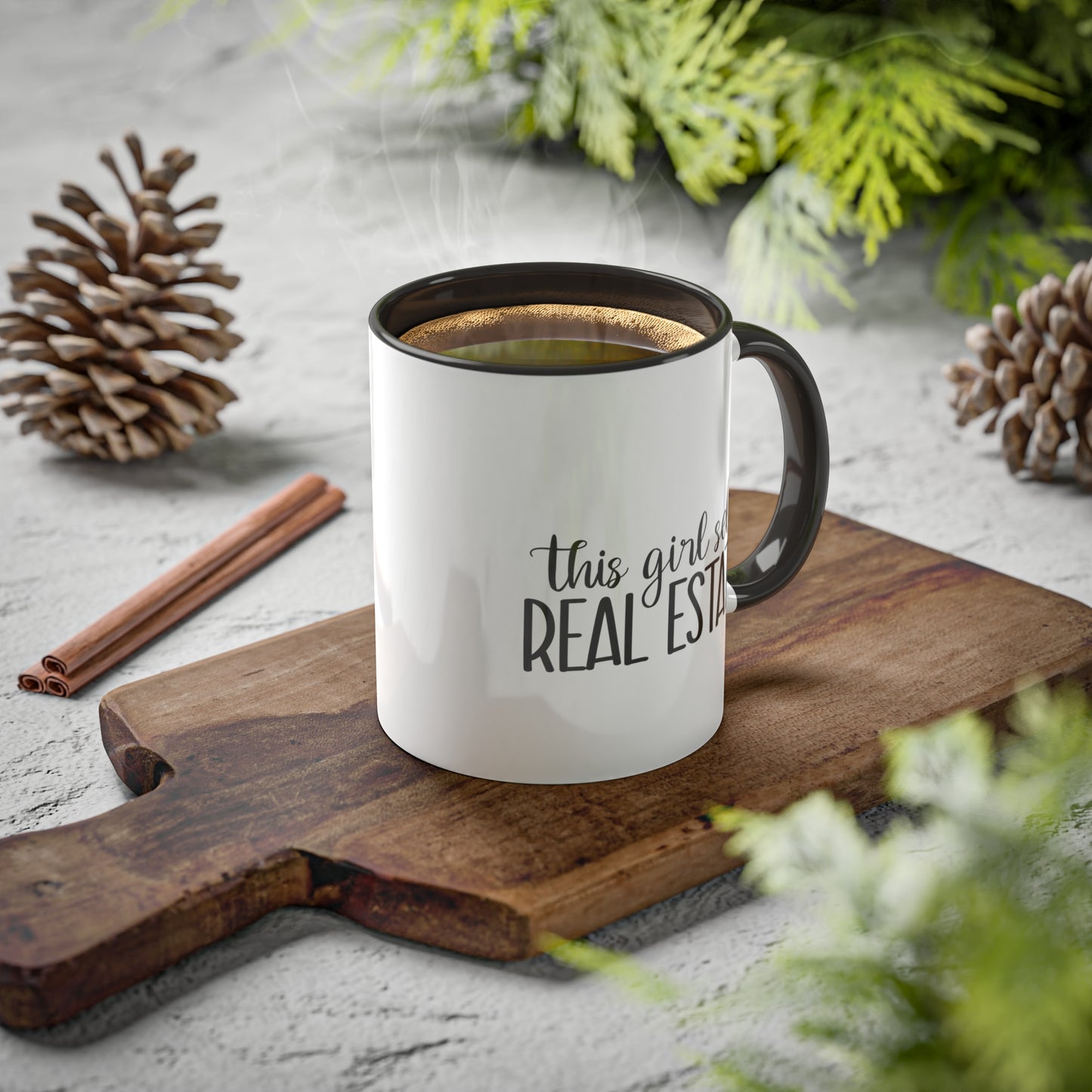 This Girl Sells Real Estate Colorful Mugs, 11oz