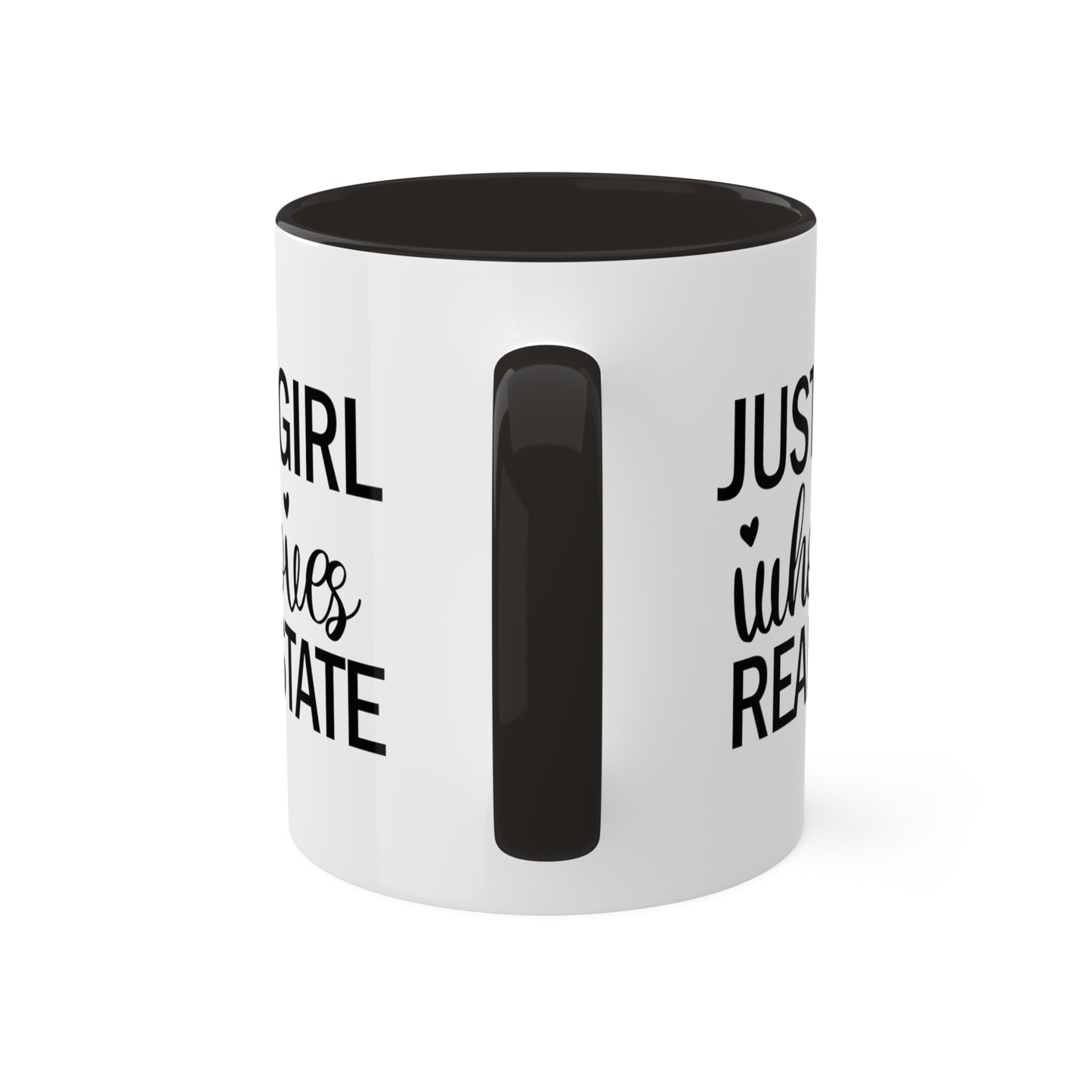 Just a Girl Who Loves Real Estate Colorful Mugs, 11oz