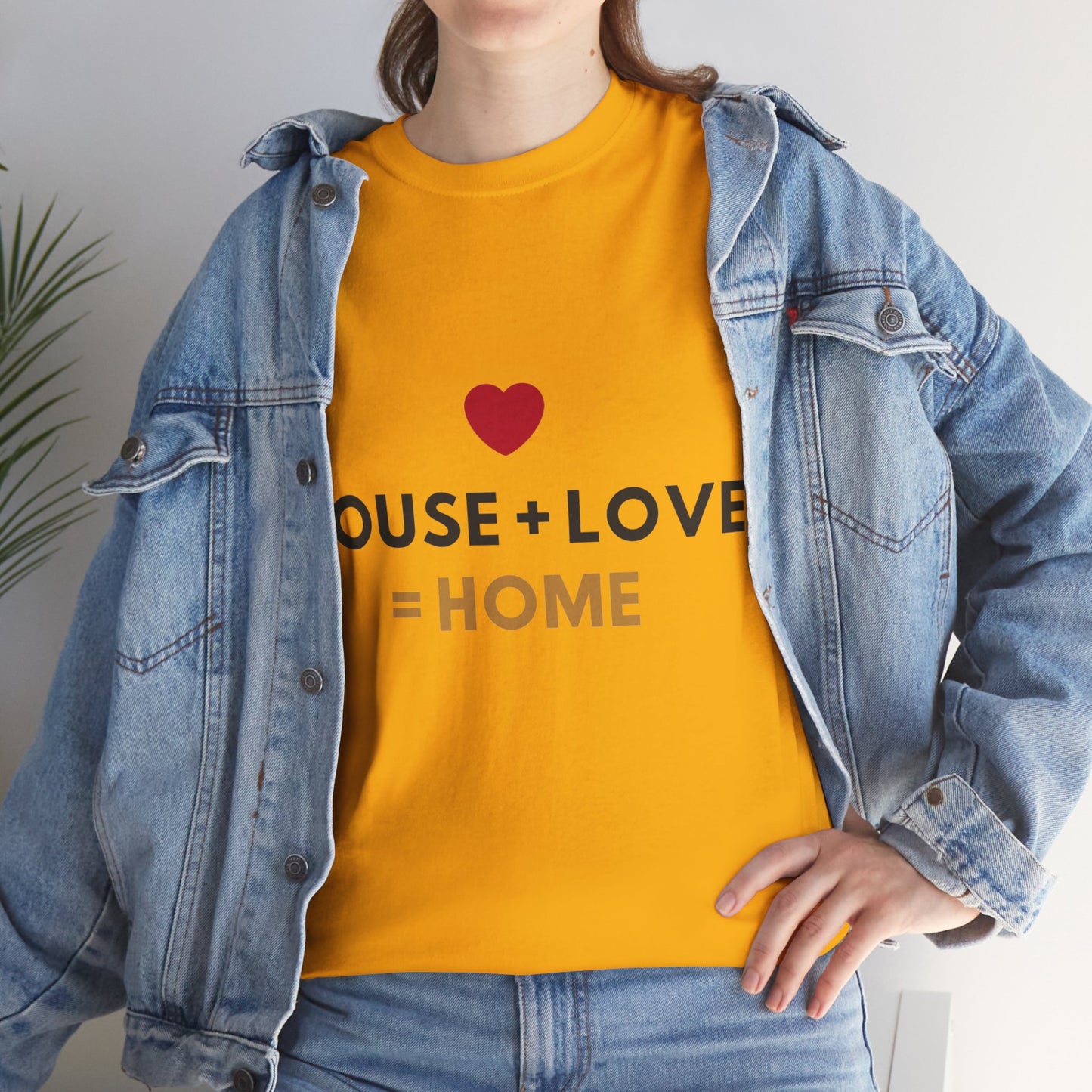 House + Love = Home Unisex Heavy Cotton Tee