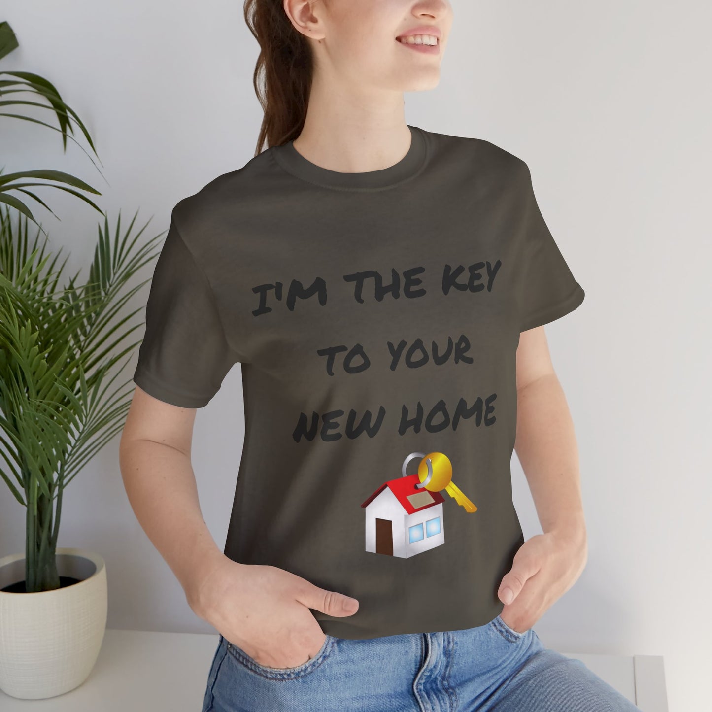 I'm the Key to Your New Home Unisex Jersey Short Sleeve Tee