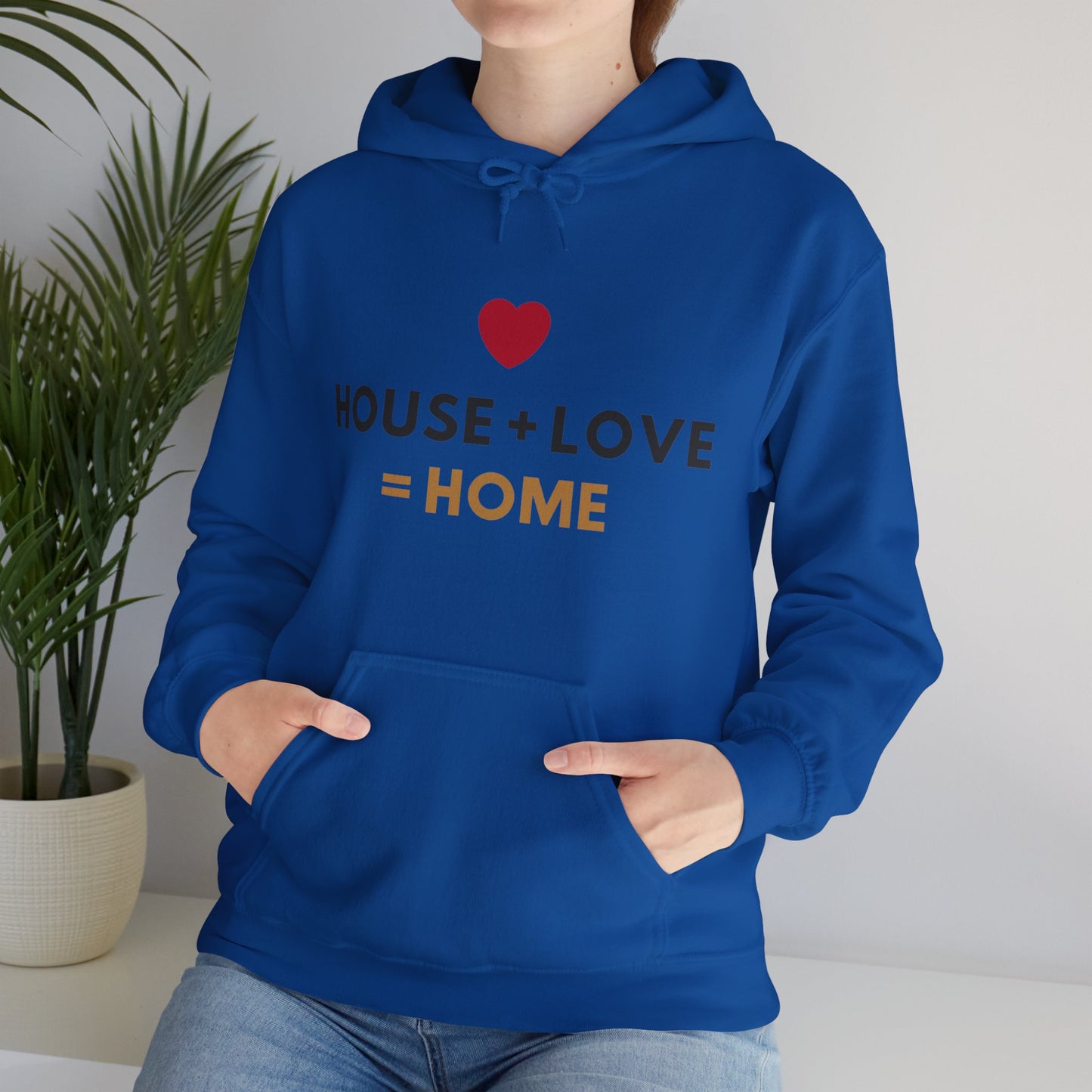 House + Love = Home Unisex Heavy Blend™ Hooded Sweatshirt