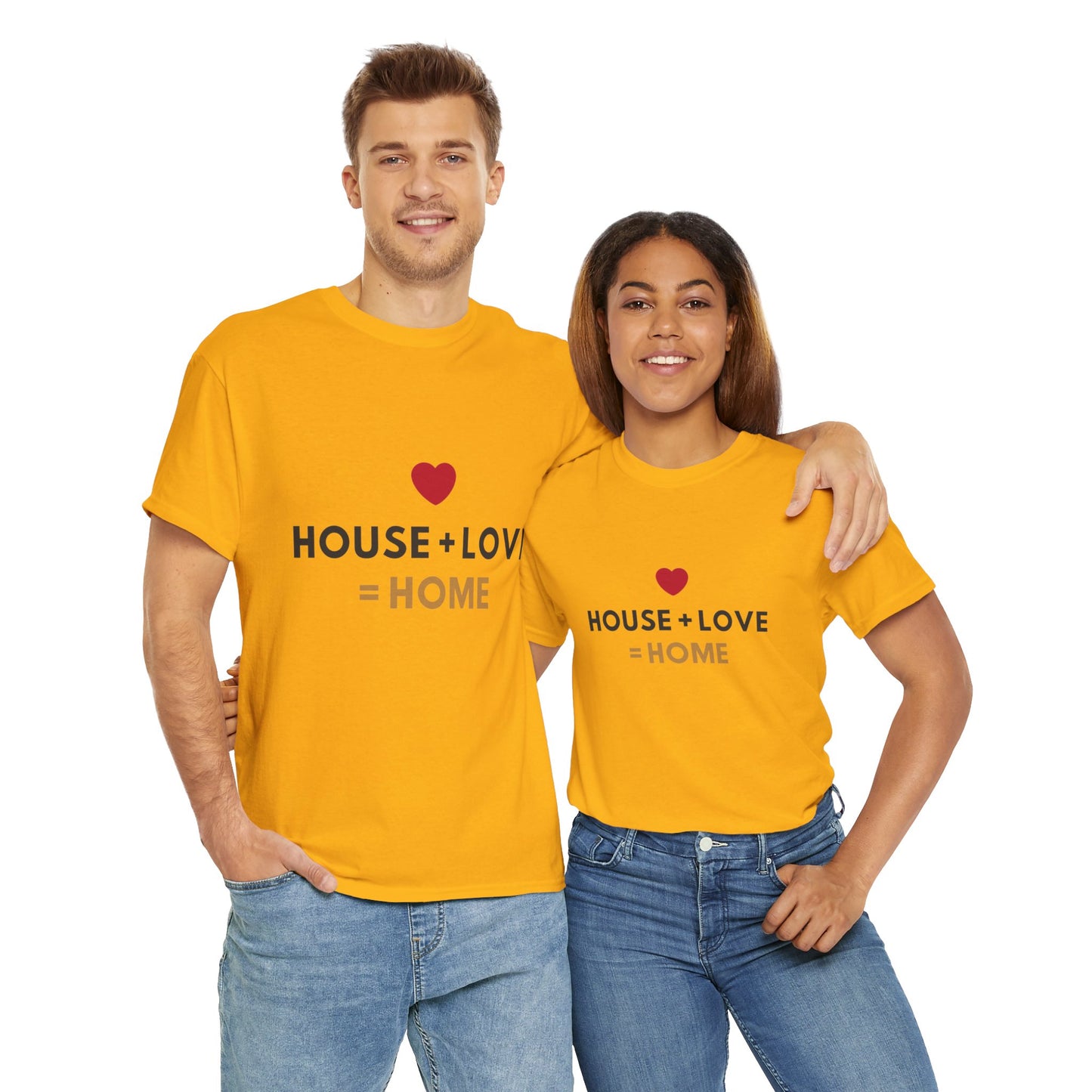 House + Love = Home Unisex Heavy Cotton Tee