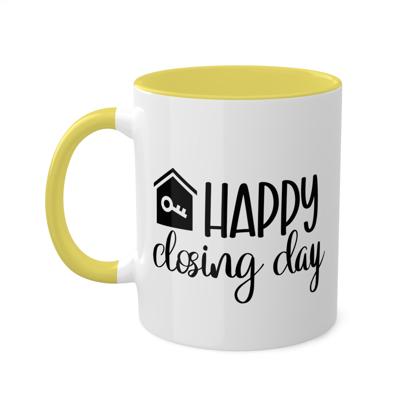 Happy Closing Day Colorful Mugs, 11oz