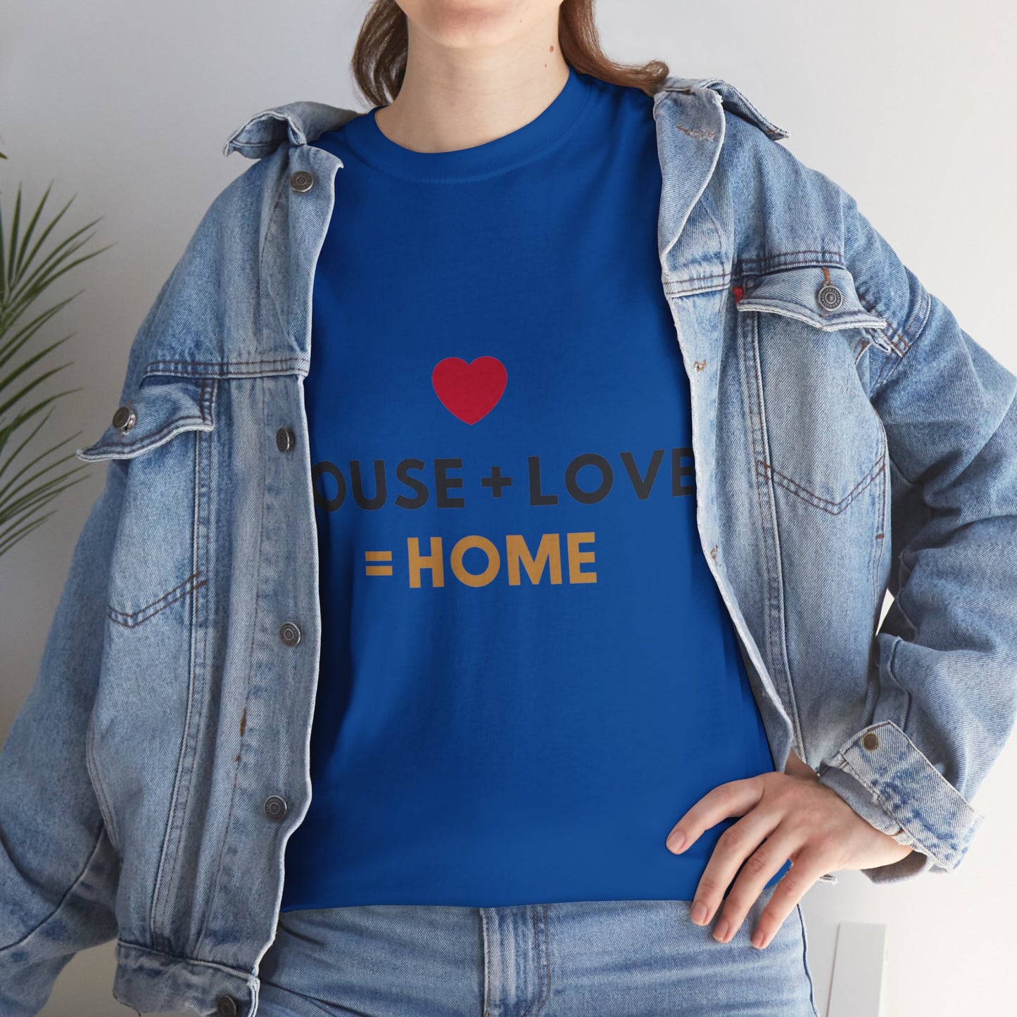 House + Love = Home Unisex Heavy Cotton Tee