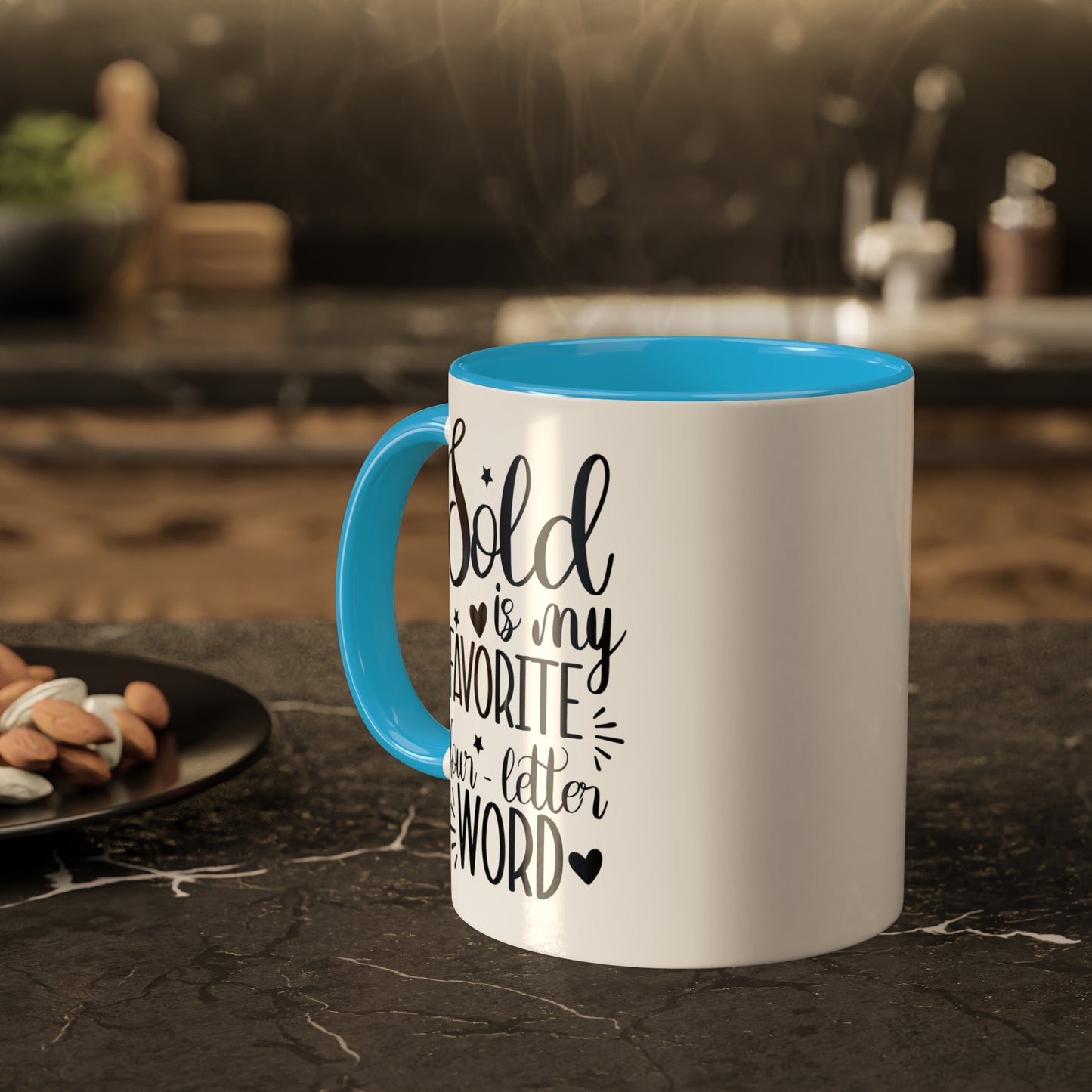 Sold is My Favorite Four-Letter Word Colorful Mugs, 11oz