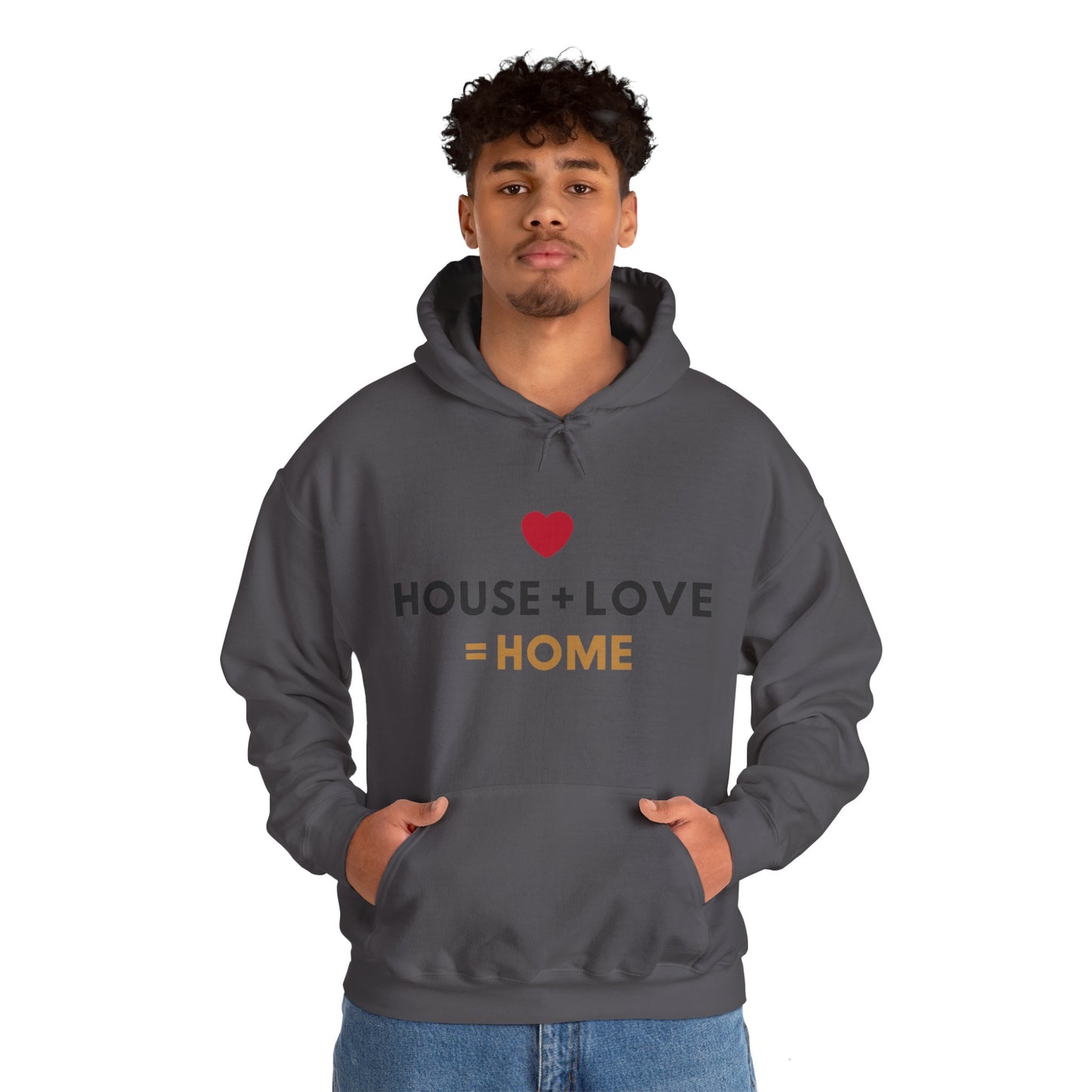 House + Love = Home Unisex Heavy Blend™ Hooded Sweatshirt