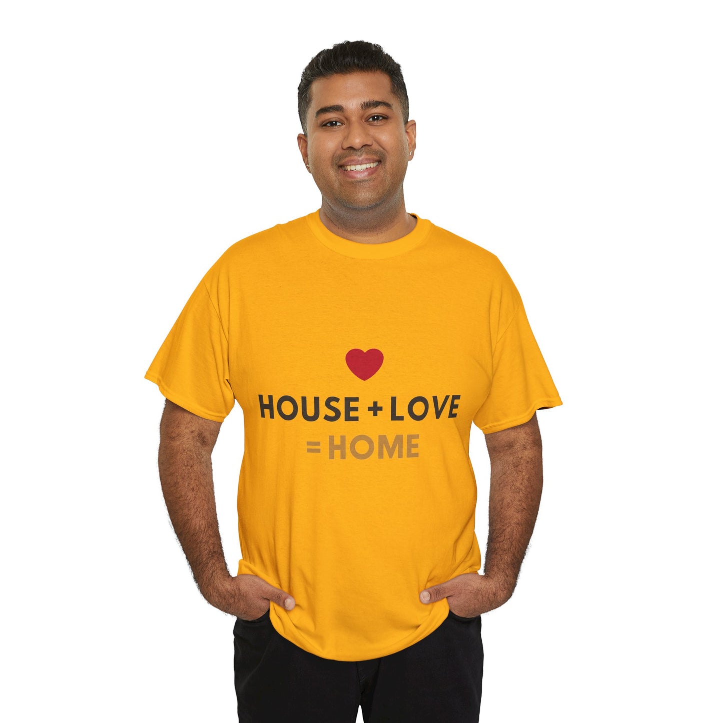 House + Love = Home Unisex Heavy Cotton Tee