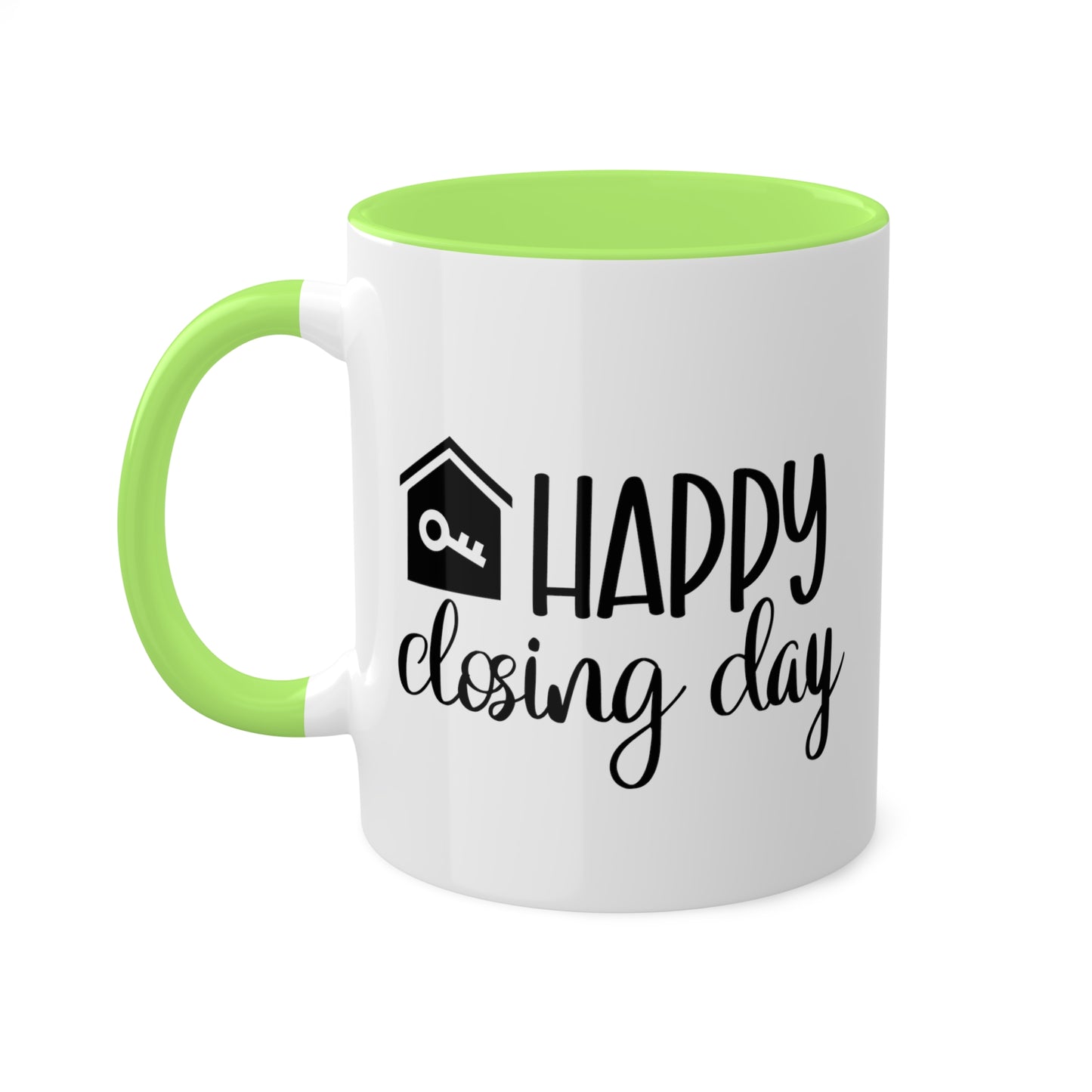 Happy Closing Day Colorful Mugs, 11oz