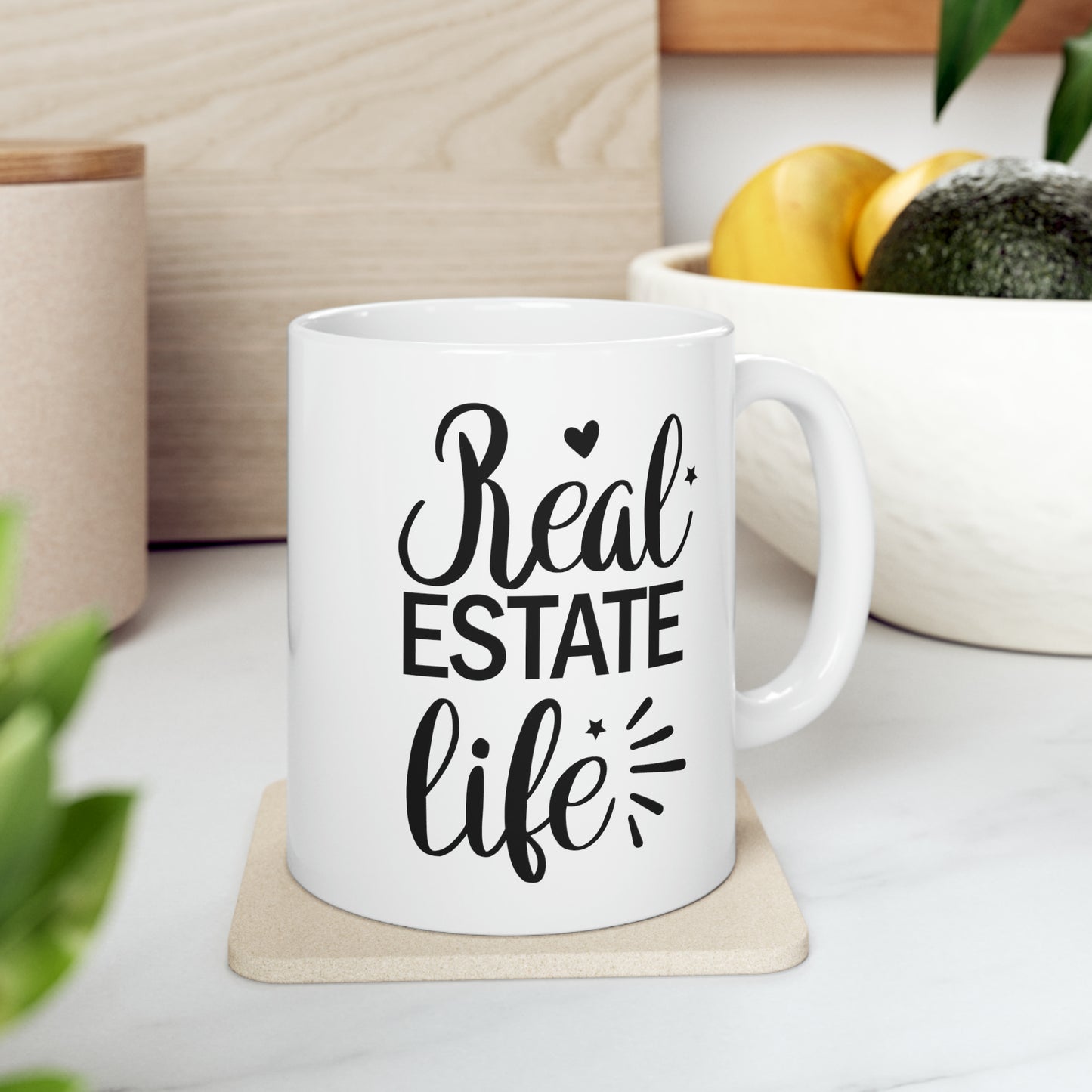 Real Estate Life Ceramic Mug, 11oz