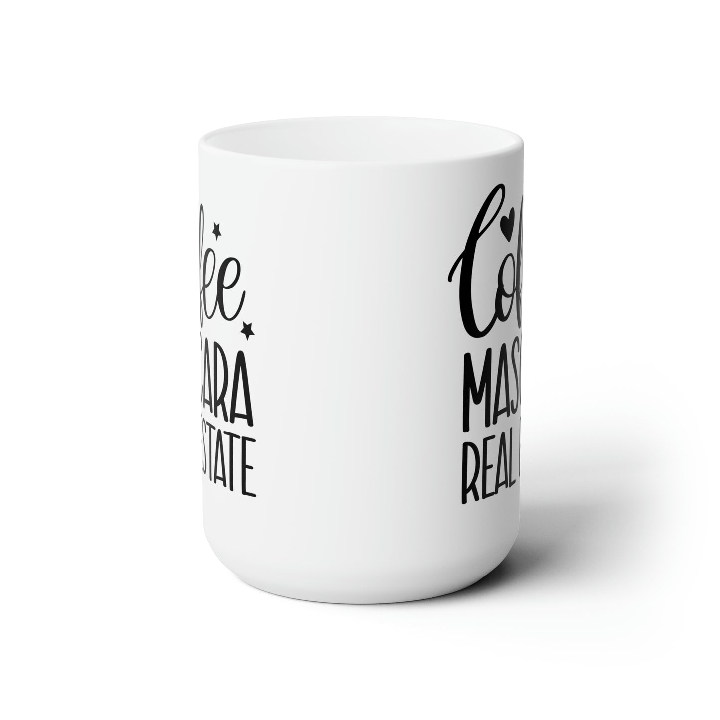 Coffee Mascara Real Estate Ceramic Mug 15oz