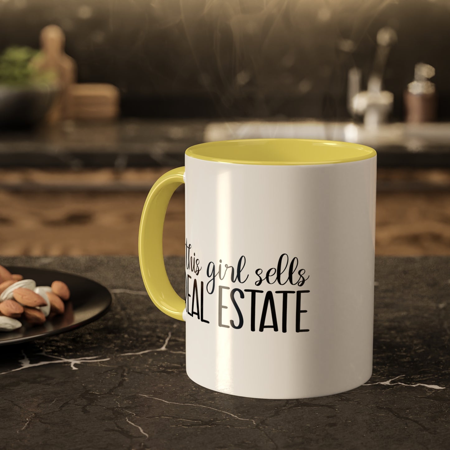 This Girl Sells Real Estate Colorful Mugs, 11oz