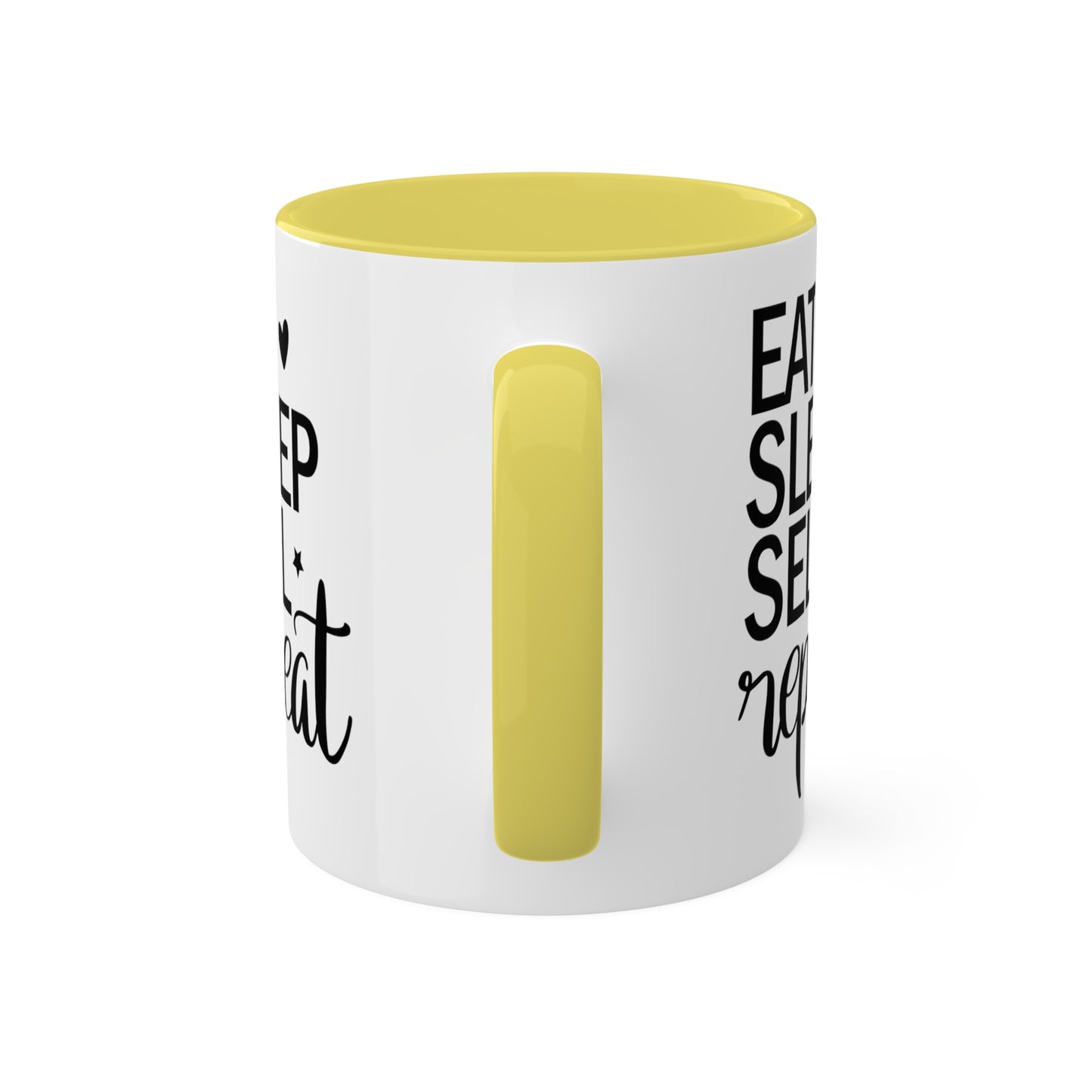 Eat Sleep Sell Repeat Colorful Mugs, 11oz