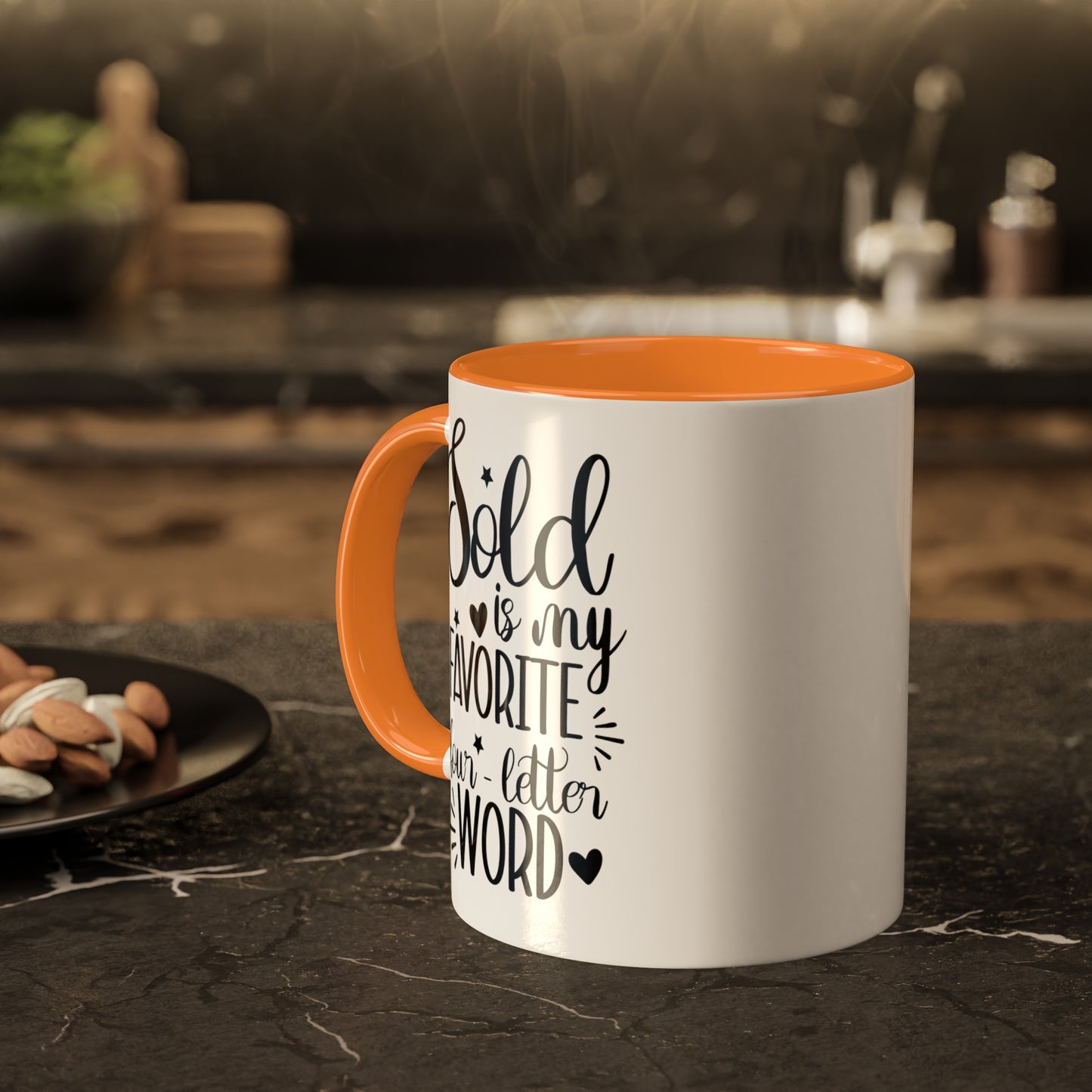 Sold is My Favorite Four-Letter Word Colorful Mugs, 11oz