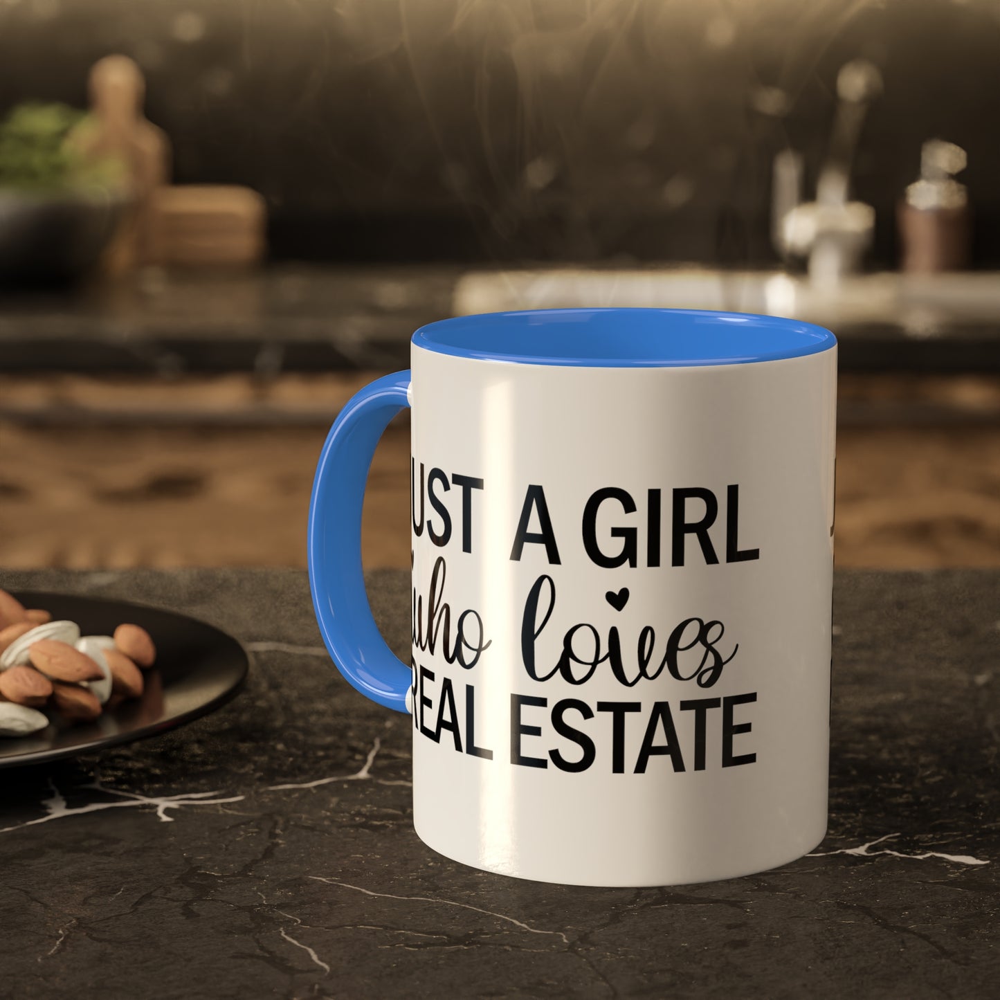 Just a Girl Who Loves Real Estate Colorful Mugs, 11oz