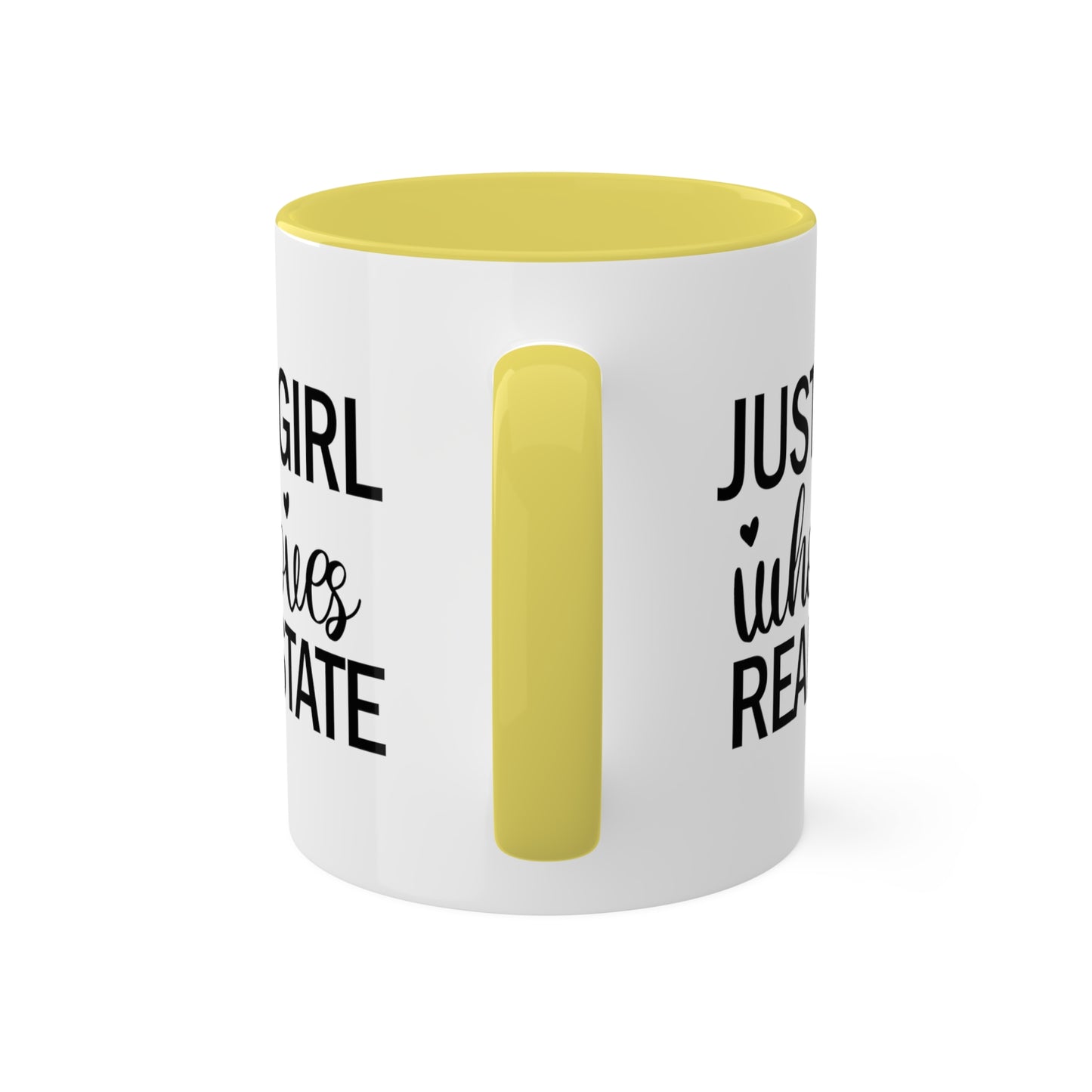 Just a Girl Who Loves Real Estate Colorful Mugs, 11oz