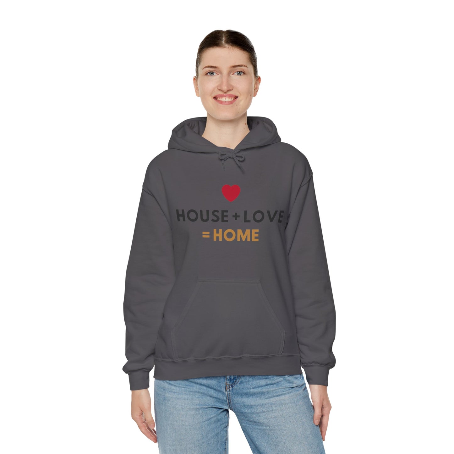 House + Love = Home Unisex Heavy Blend™ Hooded Sweatshirt