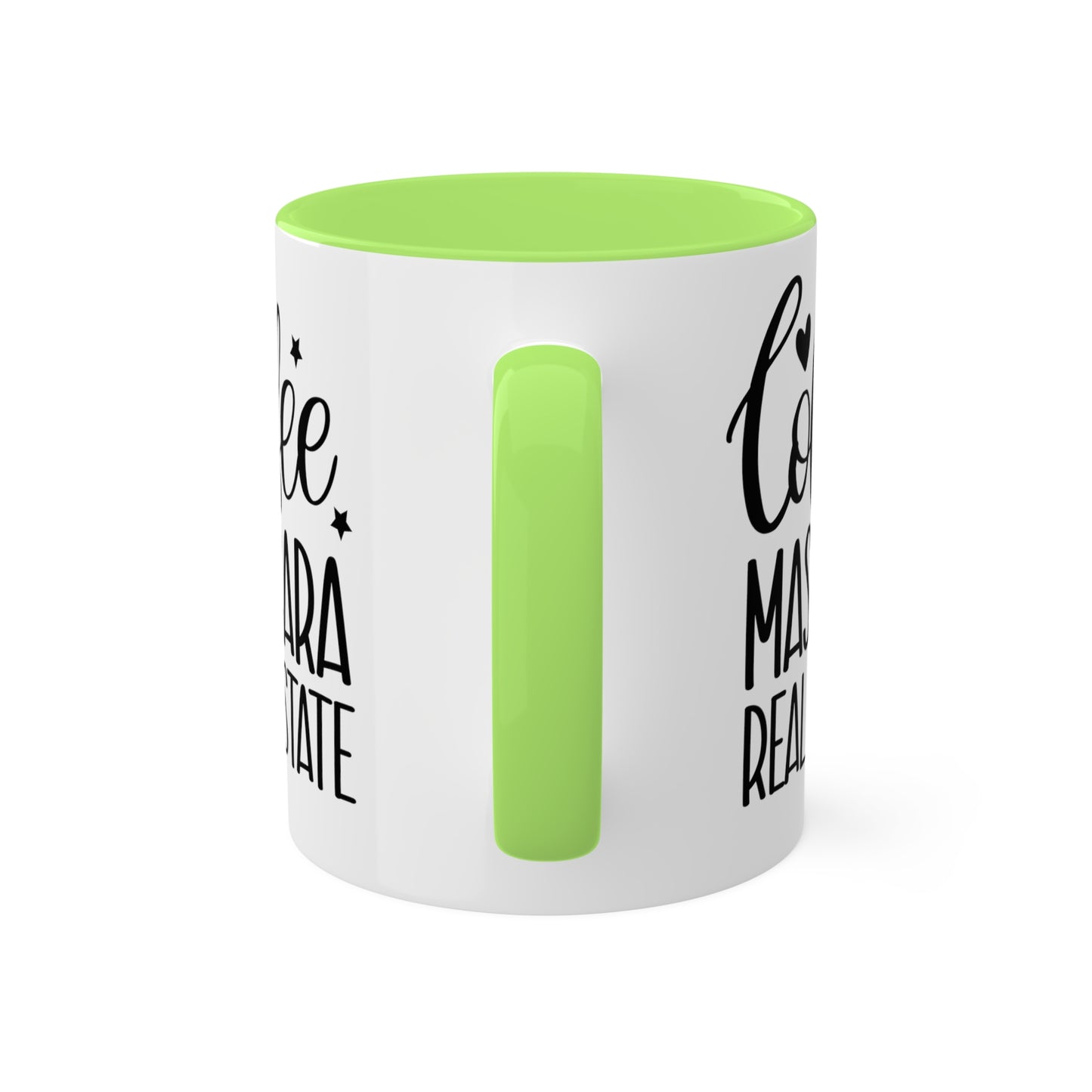 Coffee Mascara Real Estate Colorful Mugs, 11oz