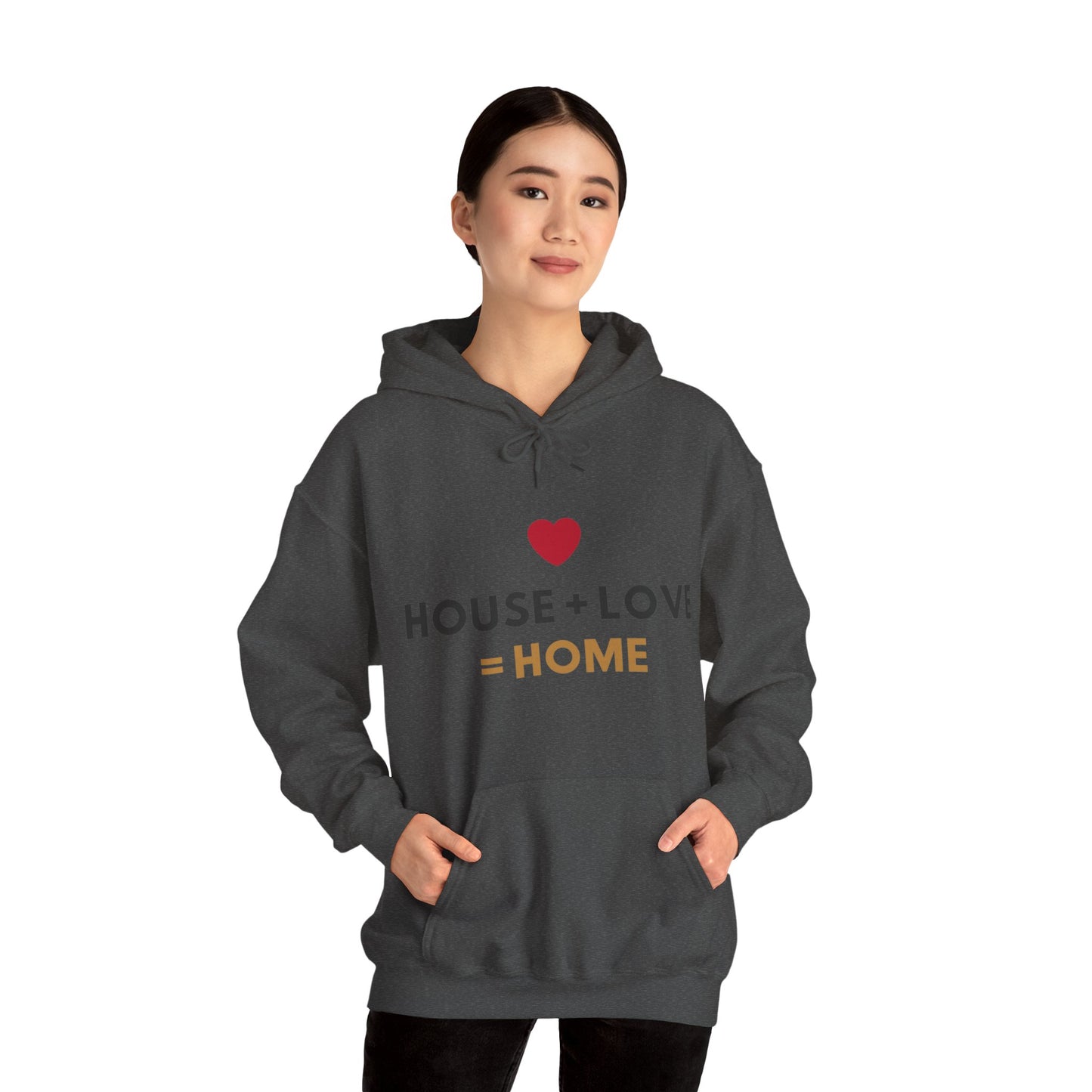 House + Love = Home Unisex Heavy Blend™ Hooded Sweatshirt