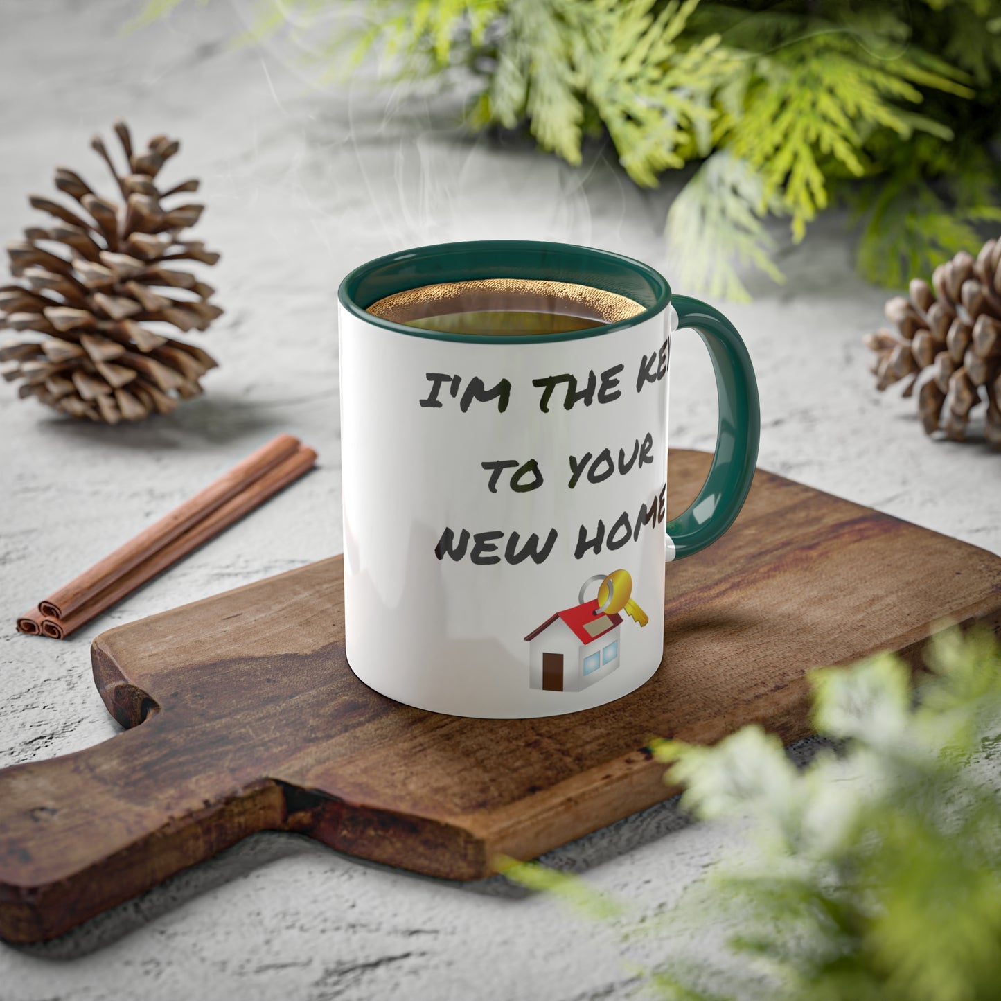 I'm the Key to Your New Home Colorful Mugs, 11oz