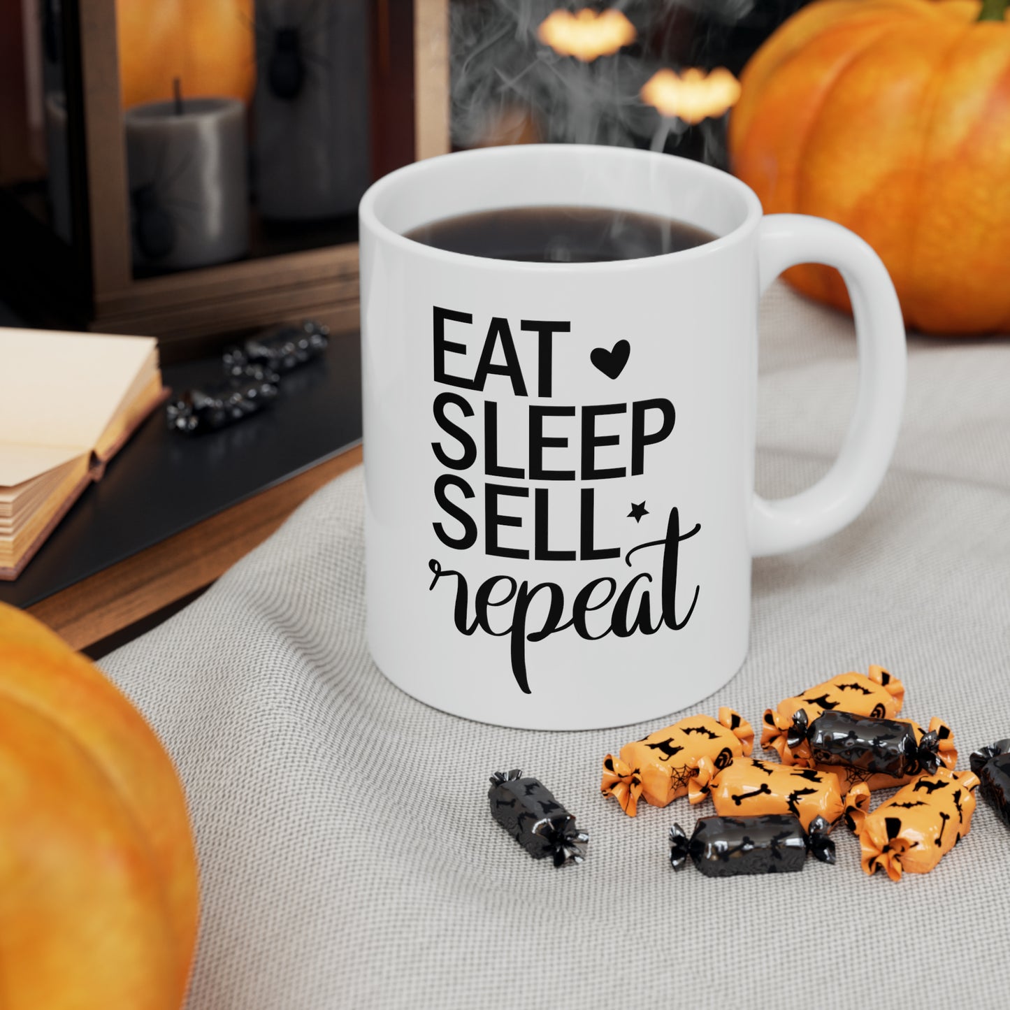 Eat Sleep Sell Repeat Ceramic Mug, 11oz