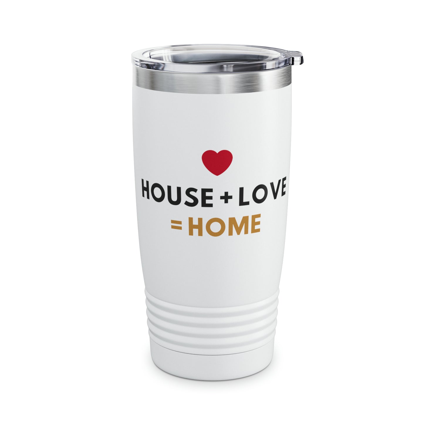 House + Love = Home Ringneck Tumbler, 20oz