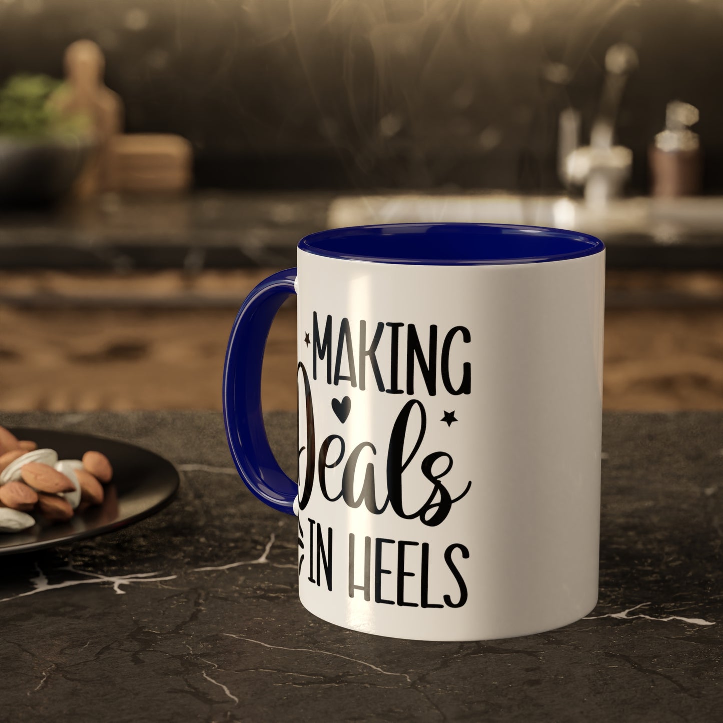 Making Deals in Heels Colorful Mugs, 11oz