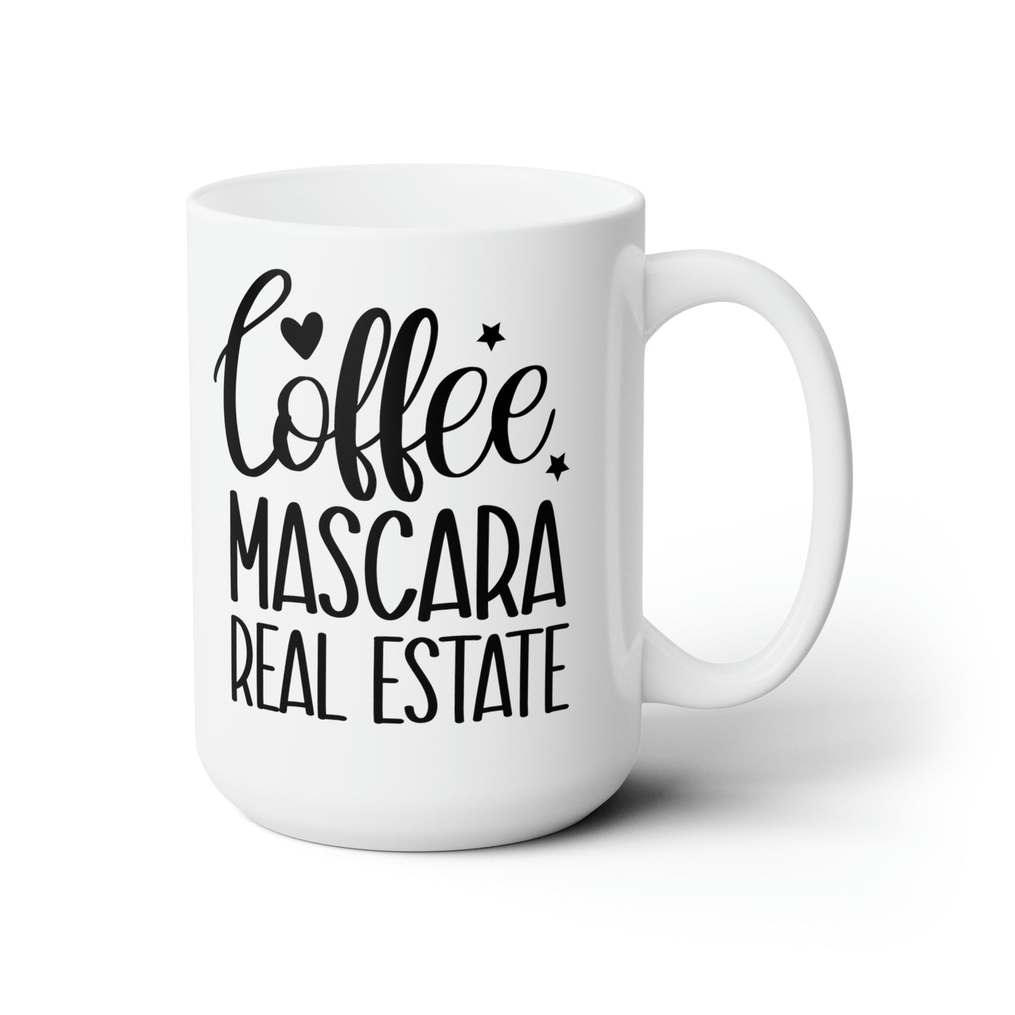 Coffee Mascara Real Estate Ceramic Mug 15oz