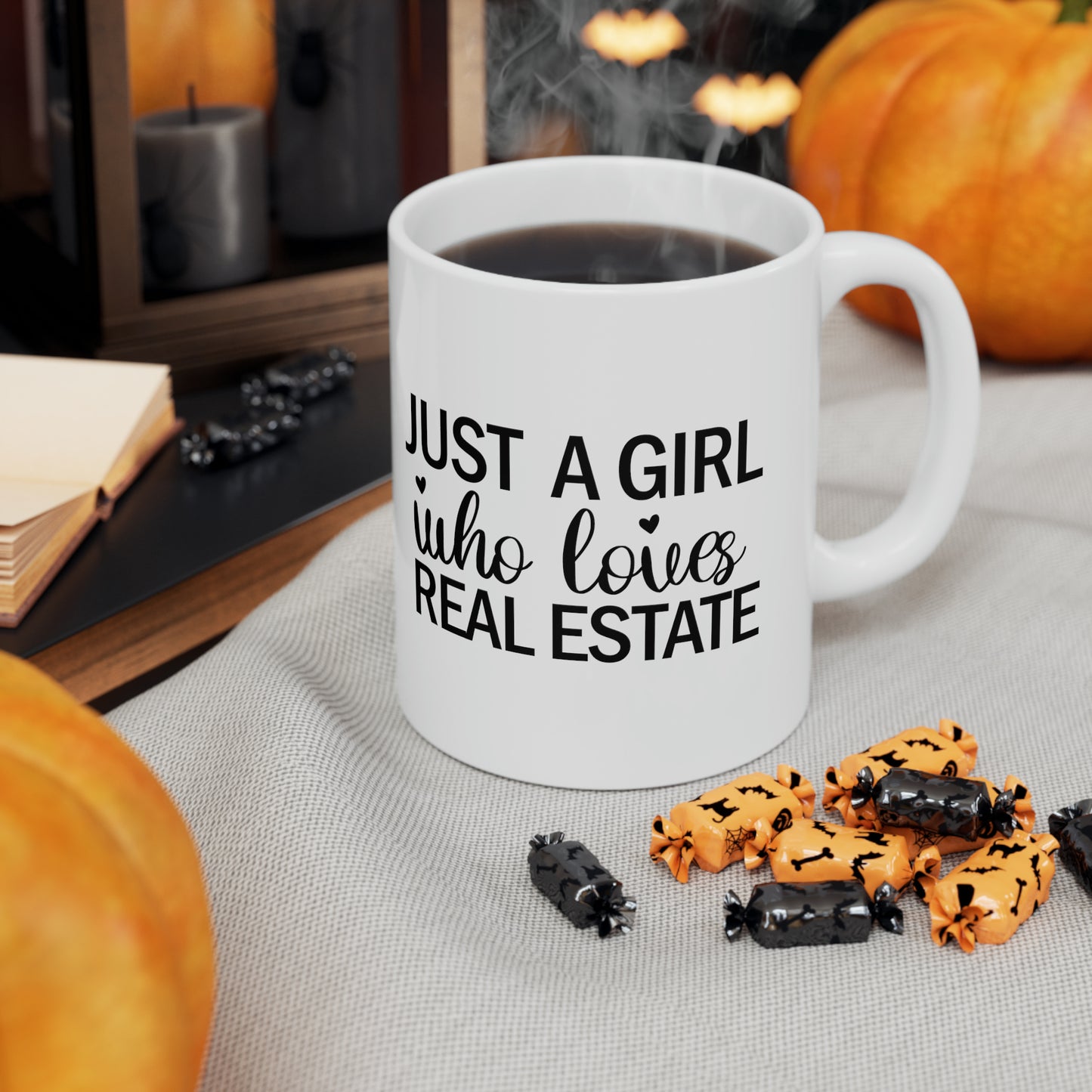 Just a Girl Who Loves Real Estate Ceramic Mug, 11oz